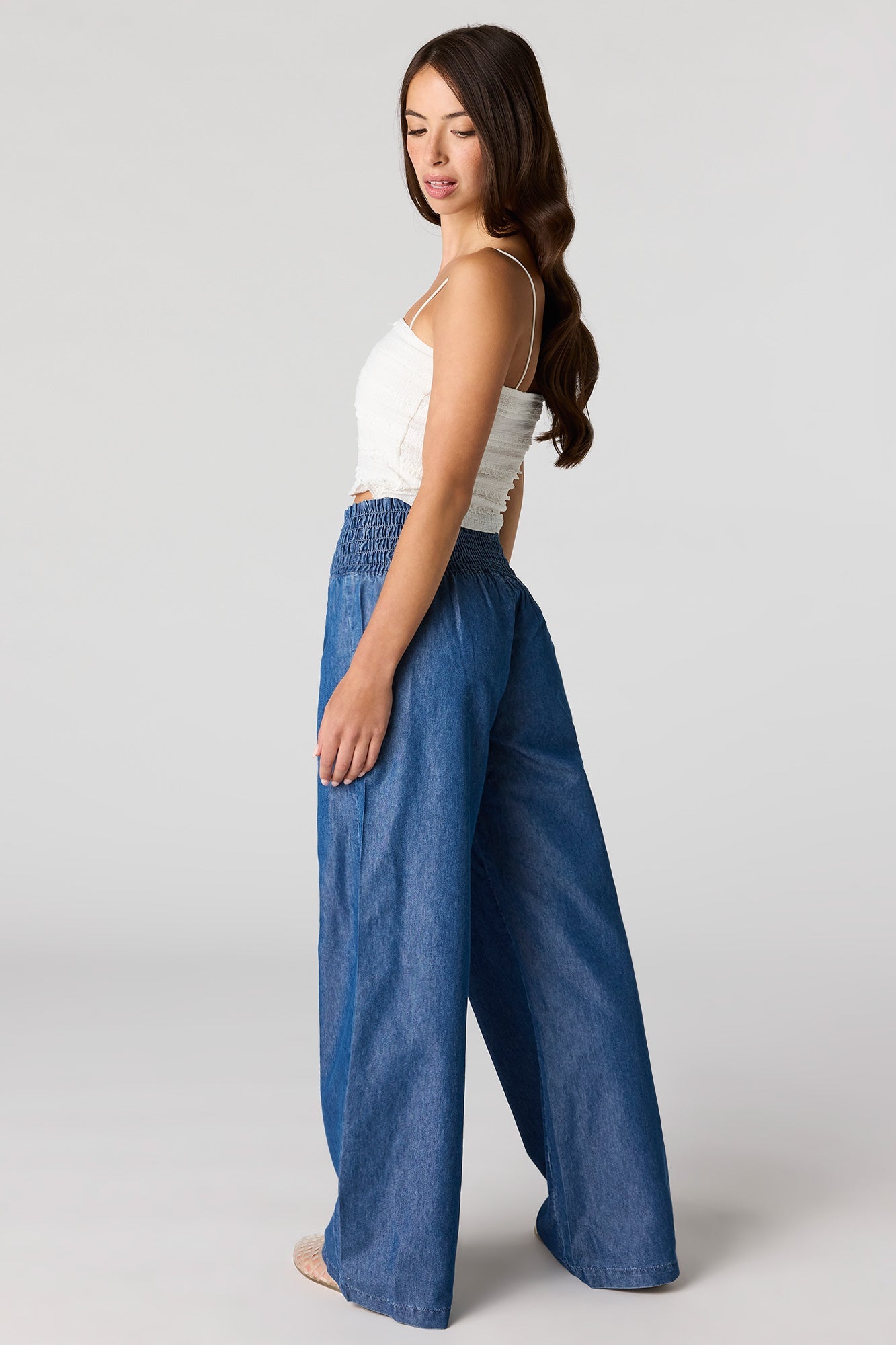 Denim Palazzo Pant