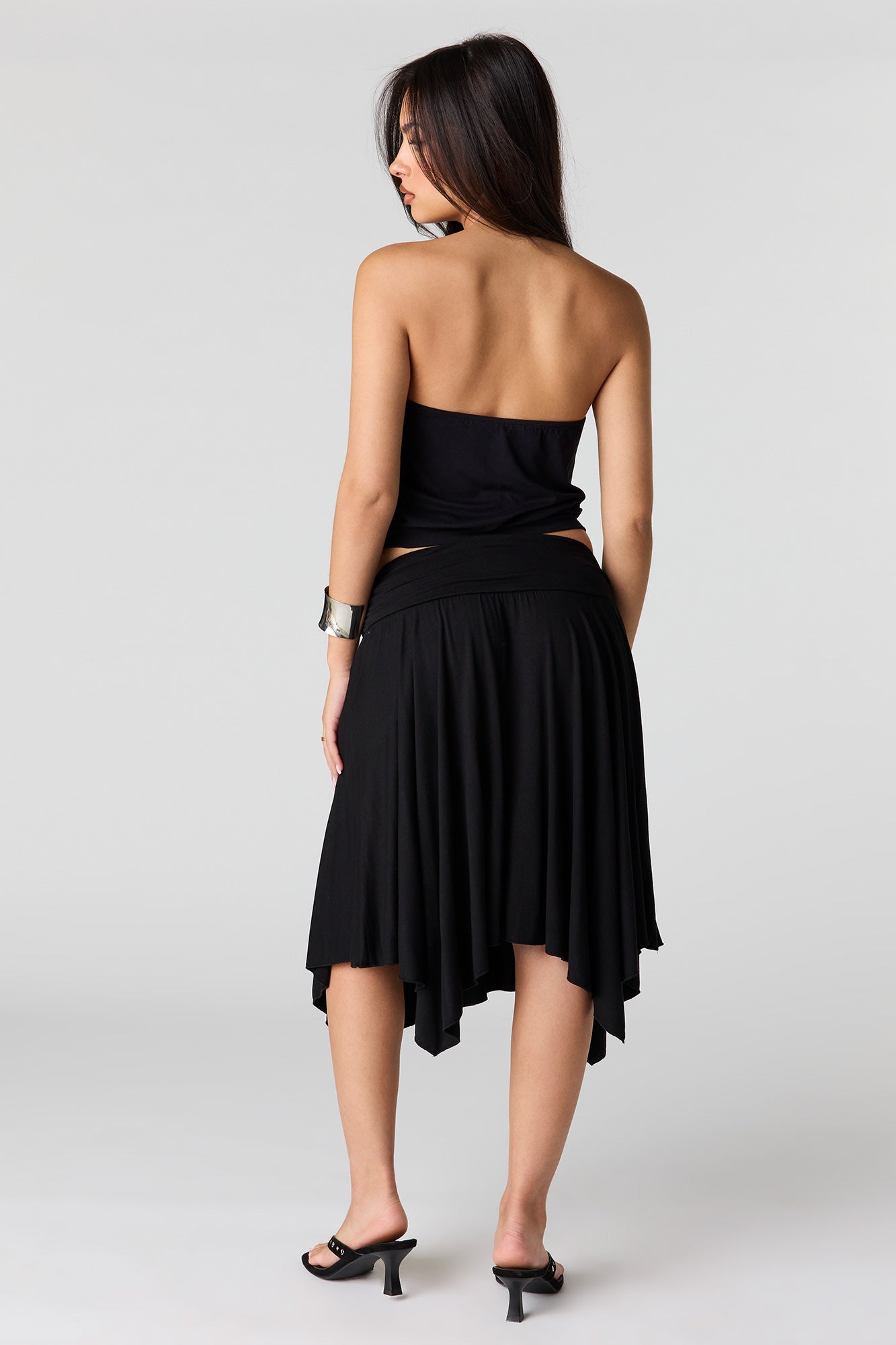 Asymmetrical Midi Skirt