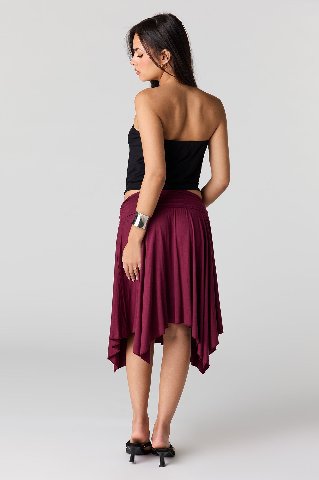 Asymmetrical Midi Skirt