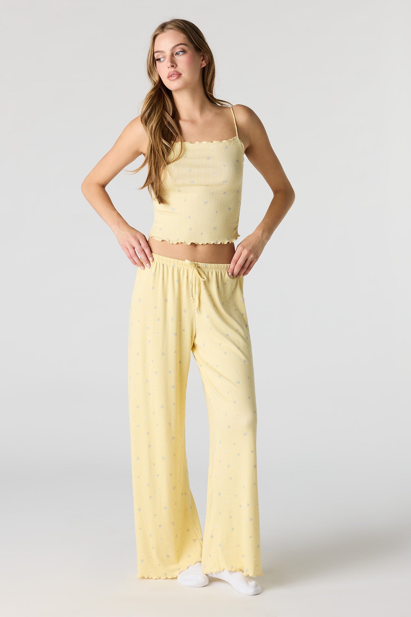 Pointelle Tank & Pant Pajama Set