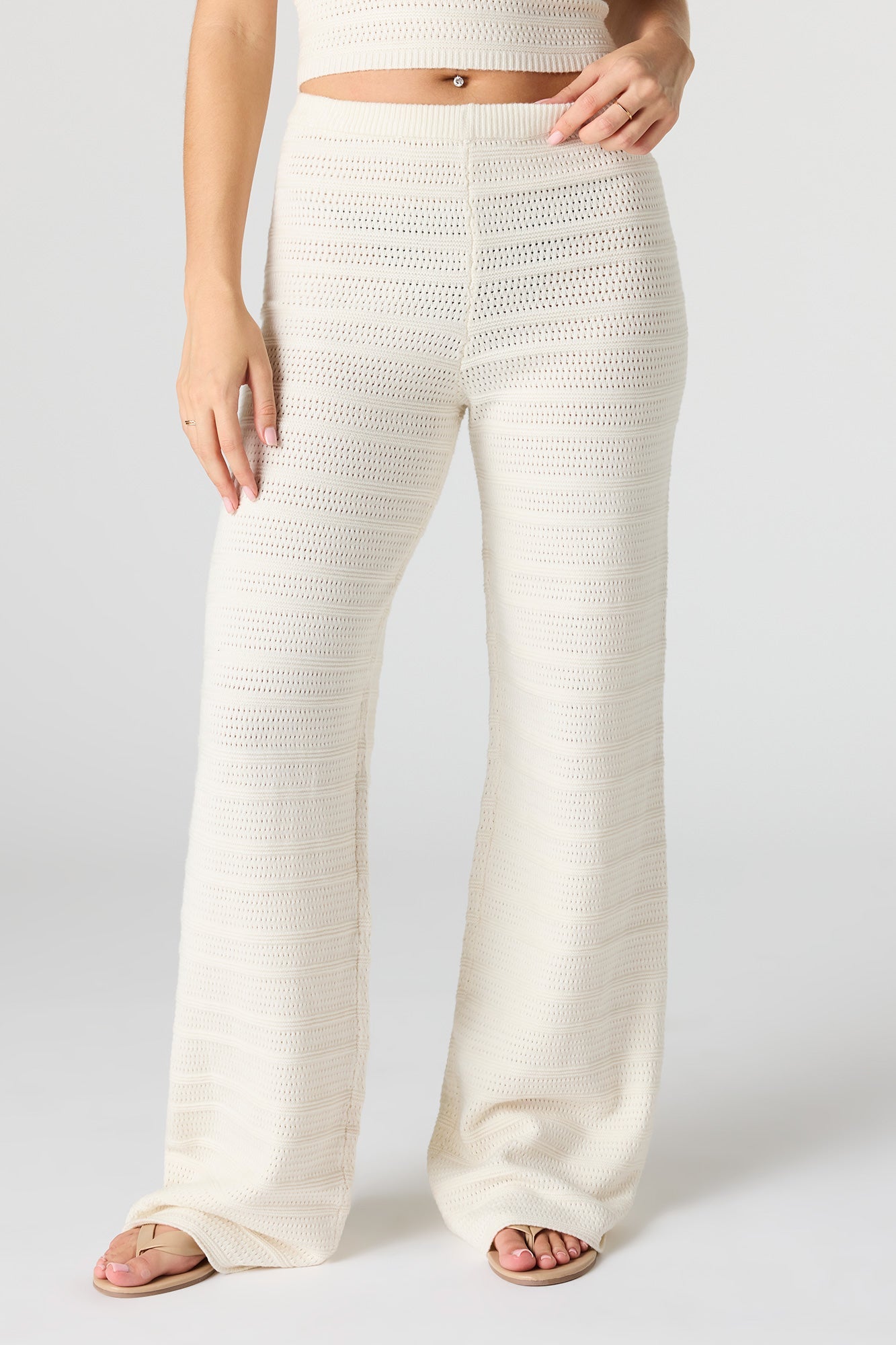 Crochet Halter Tank & Pant Set