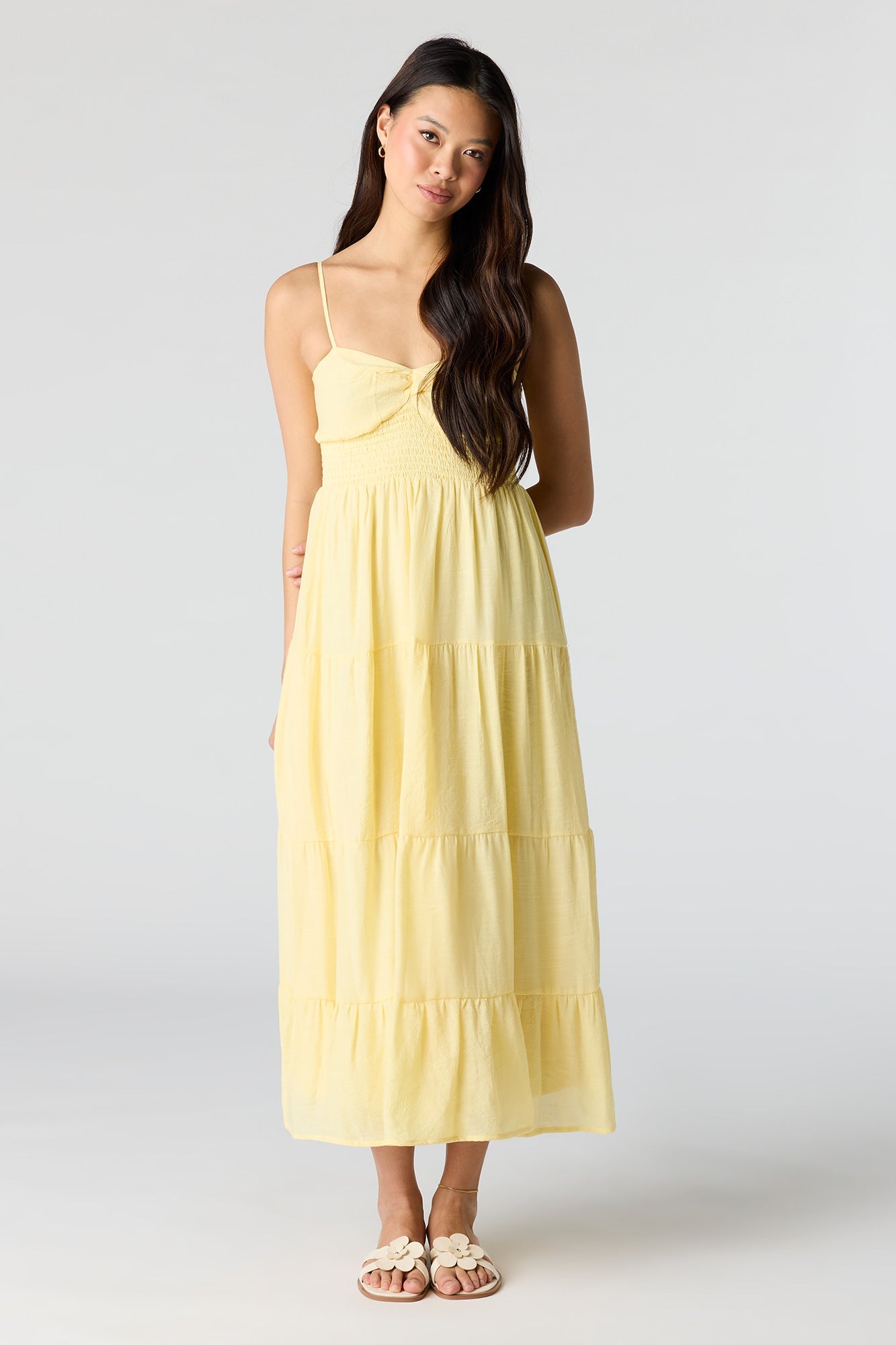 Smocked Tiered Maxi Dress