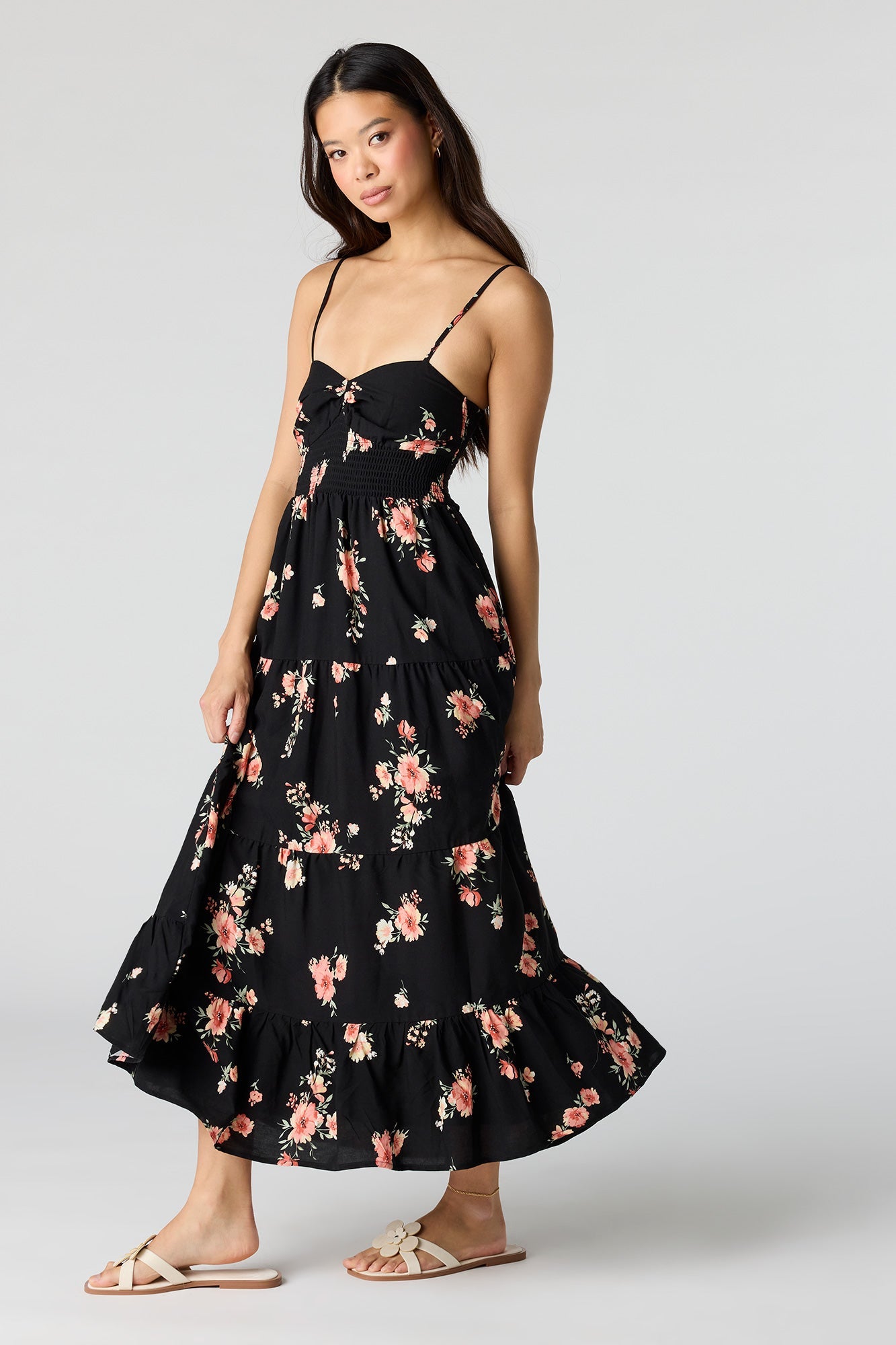 Smocked Tiered Maxi Dress