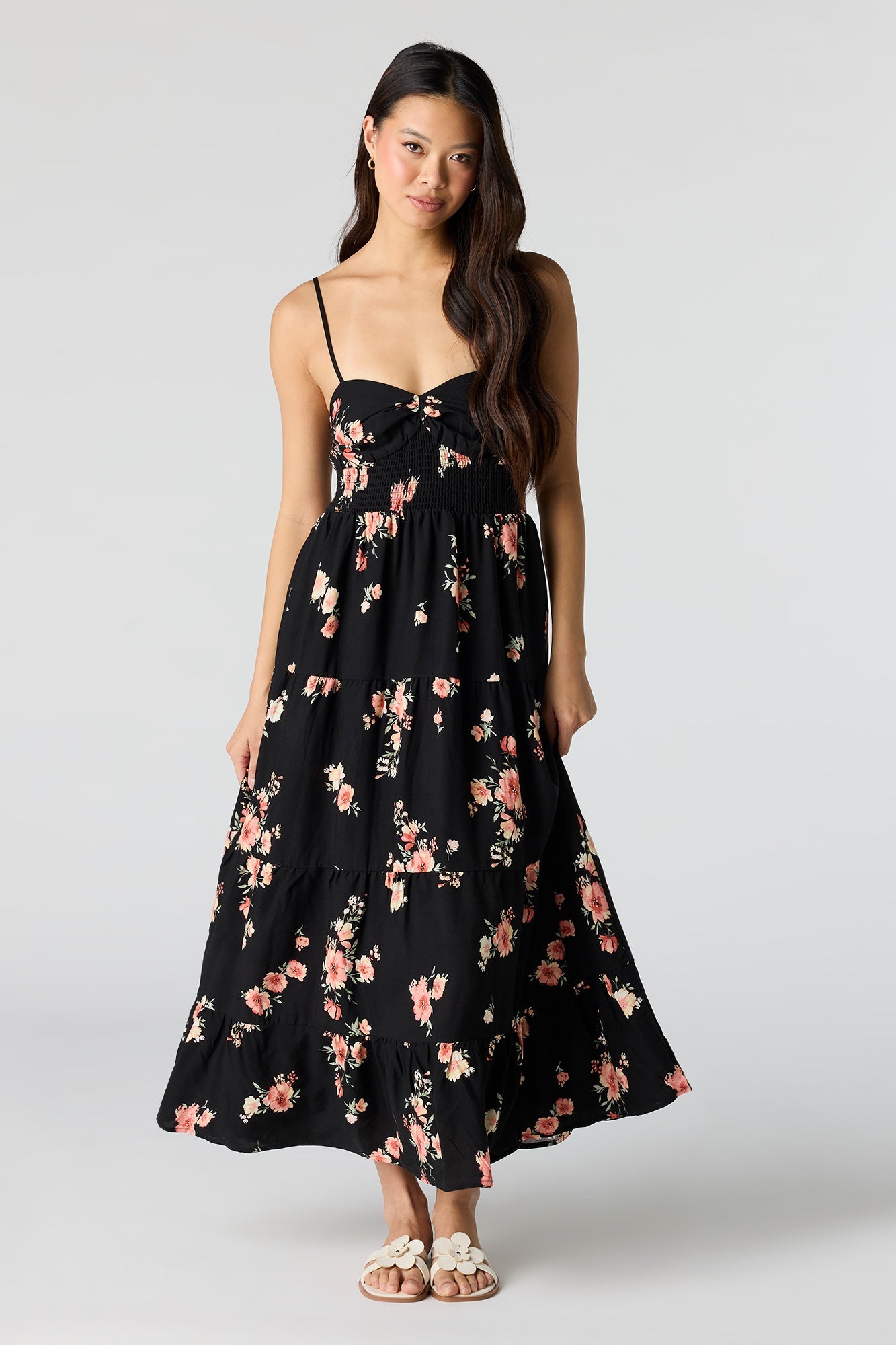 Smocked Tiered Maxi Dress