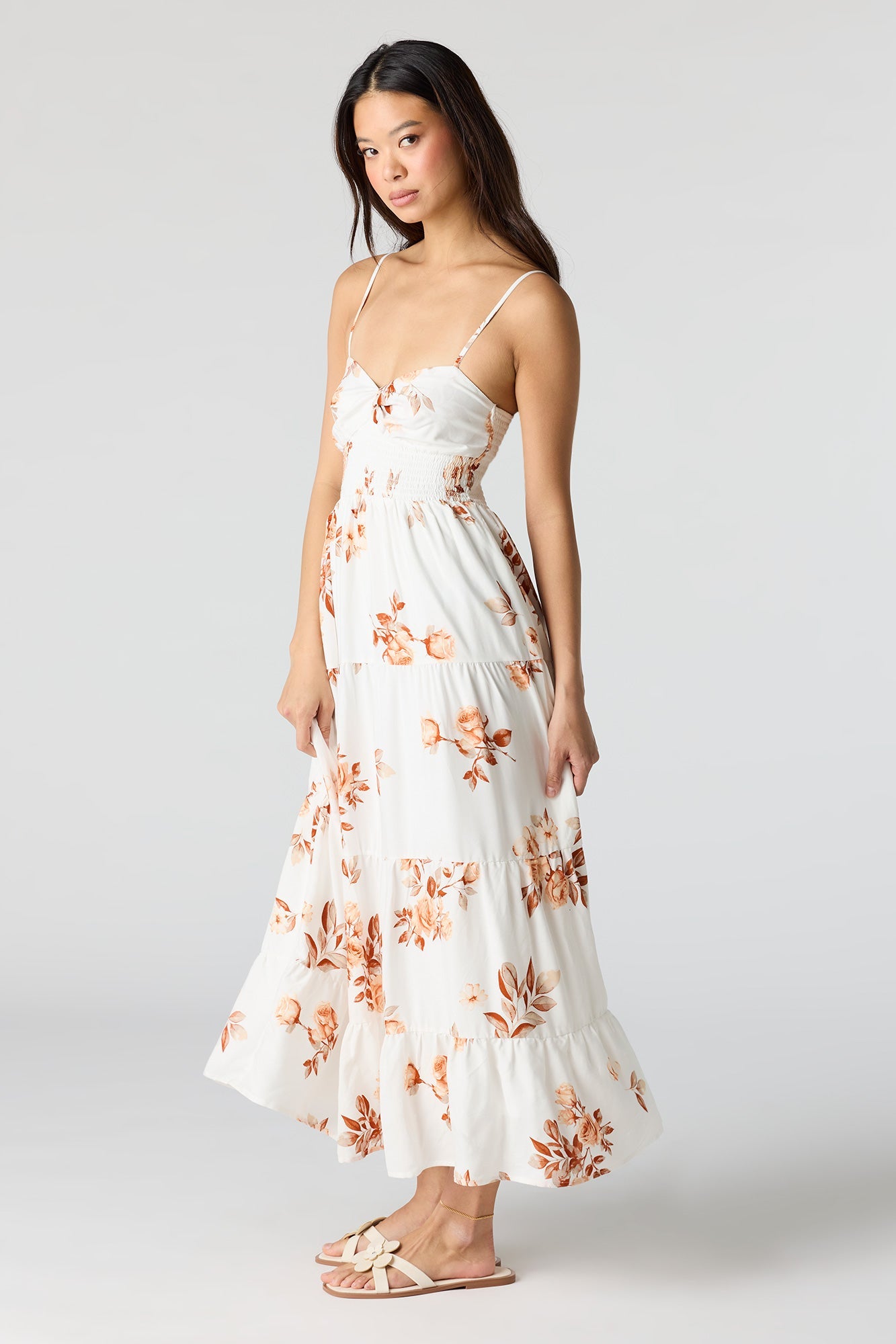 Smocked Tiered Maxi Dress