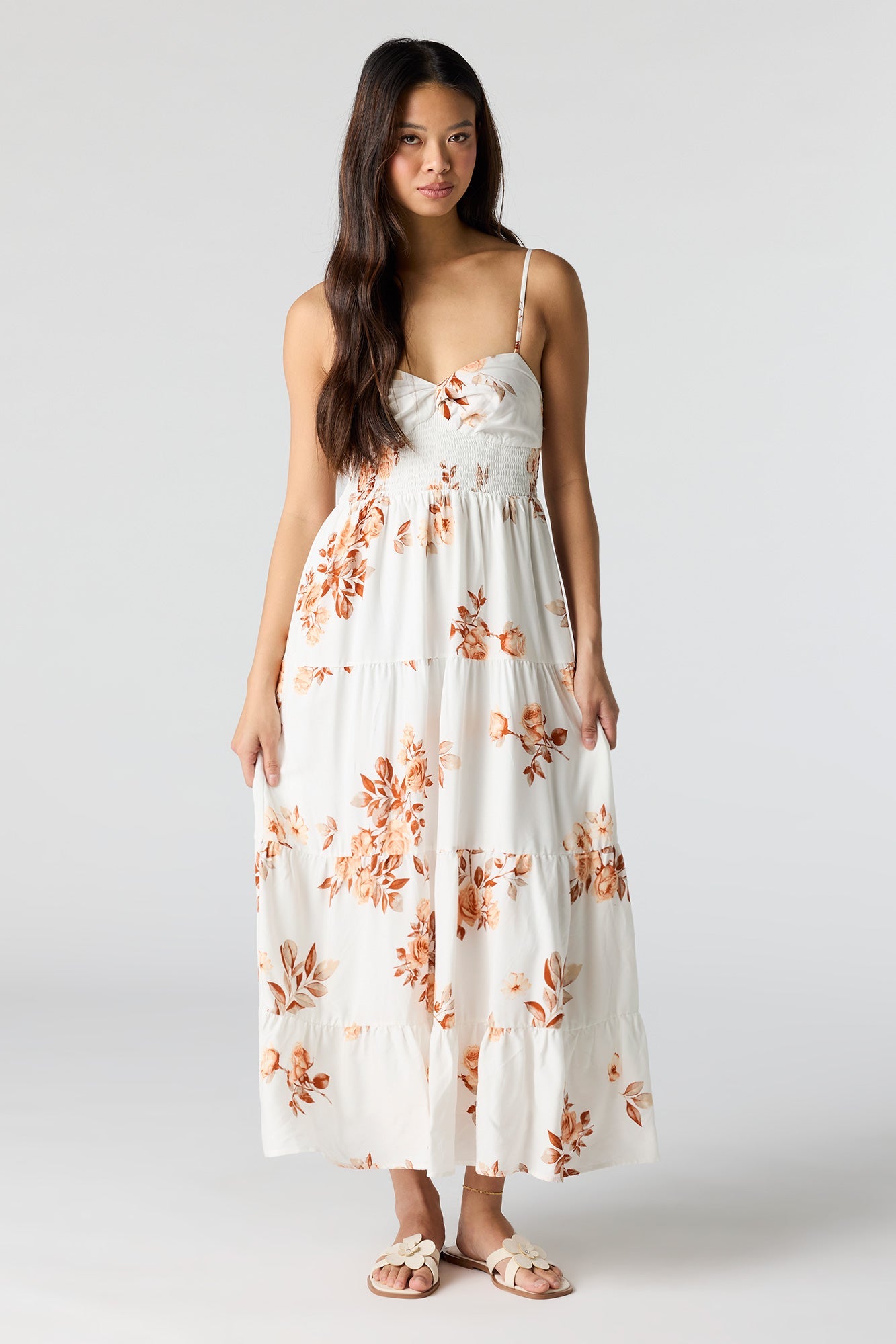 Smocked Tiered Maxi Dress