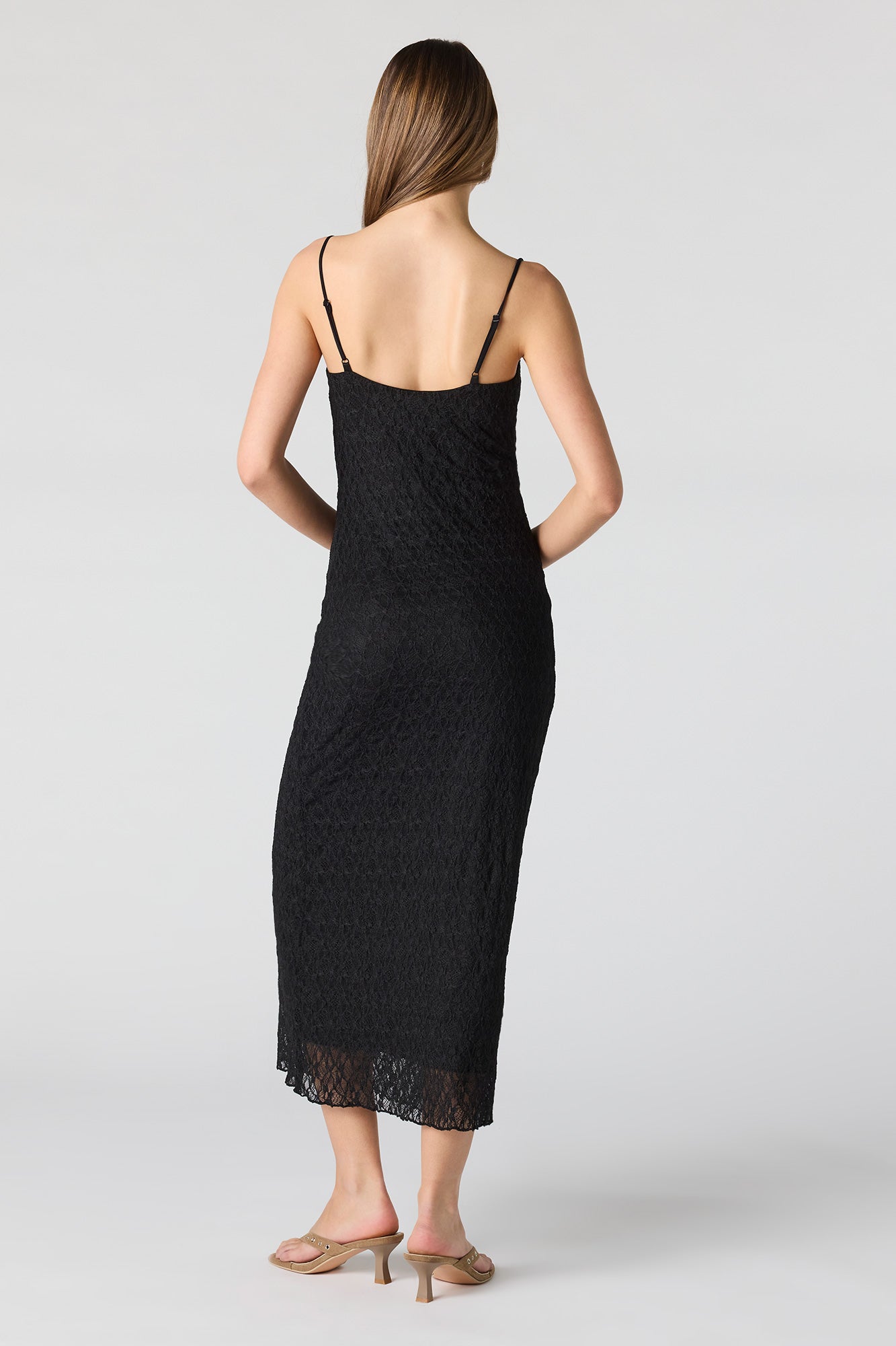 Braless Lace Maxi Dress