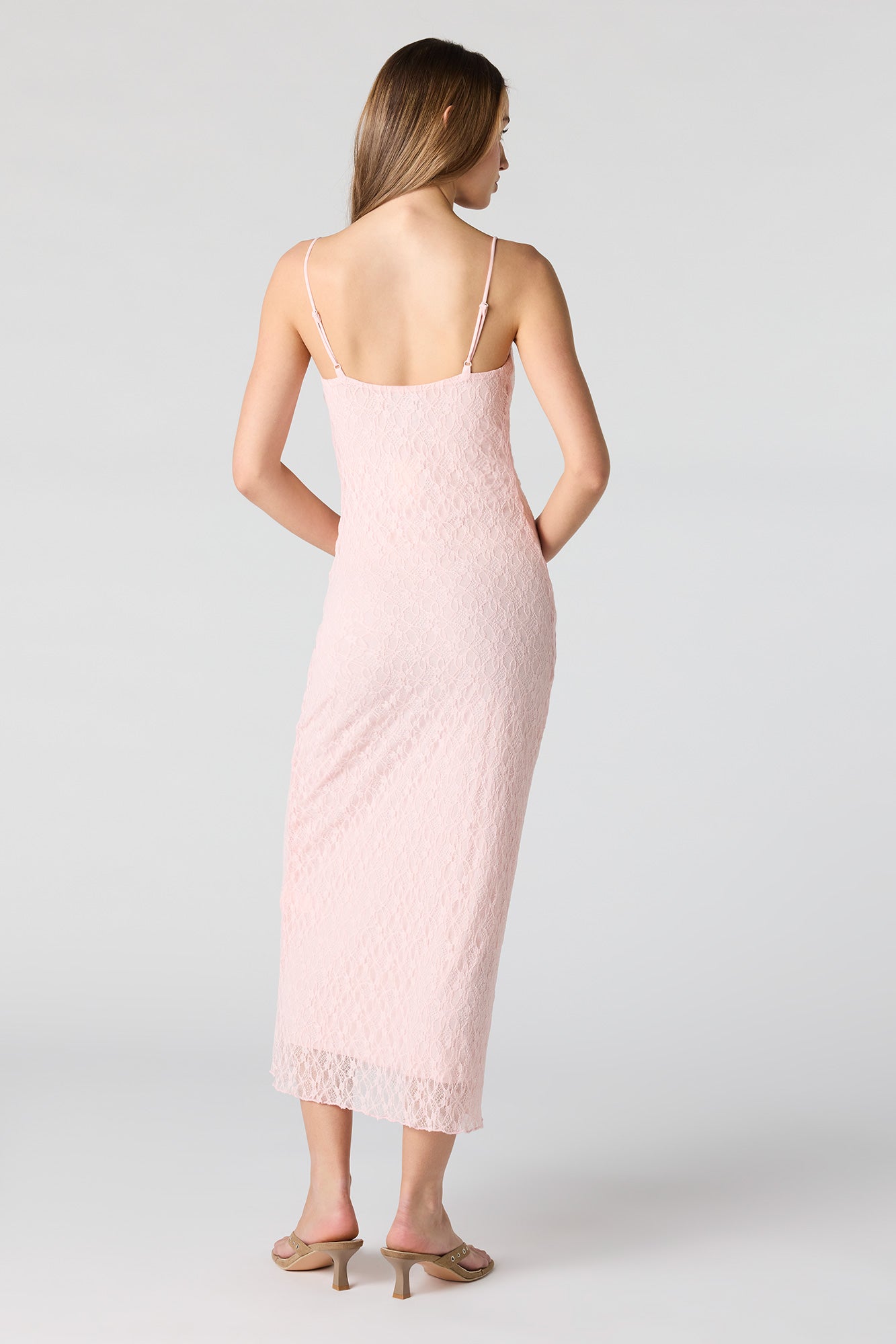 Braless Lace Maxi Dress