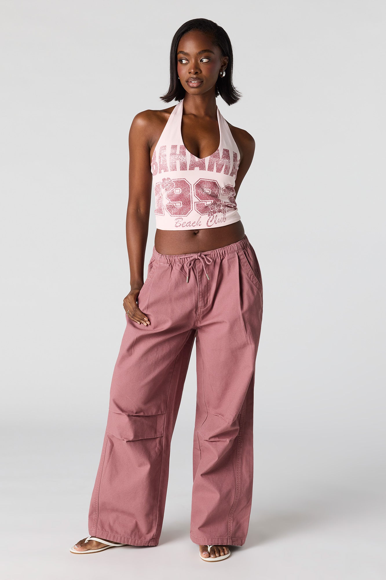 Graphic Halter Top