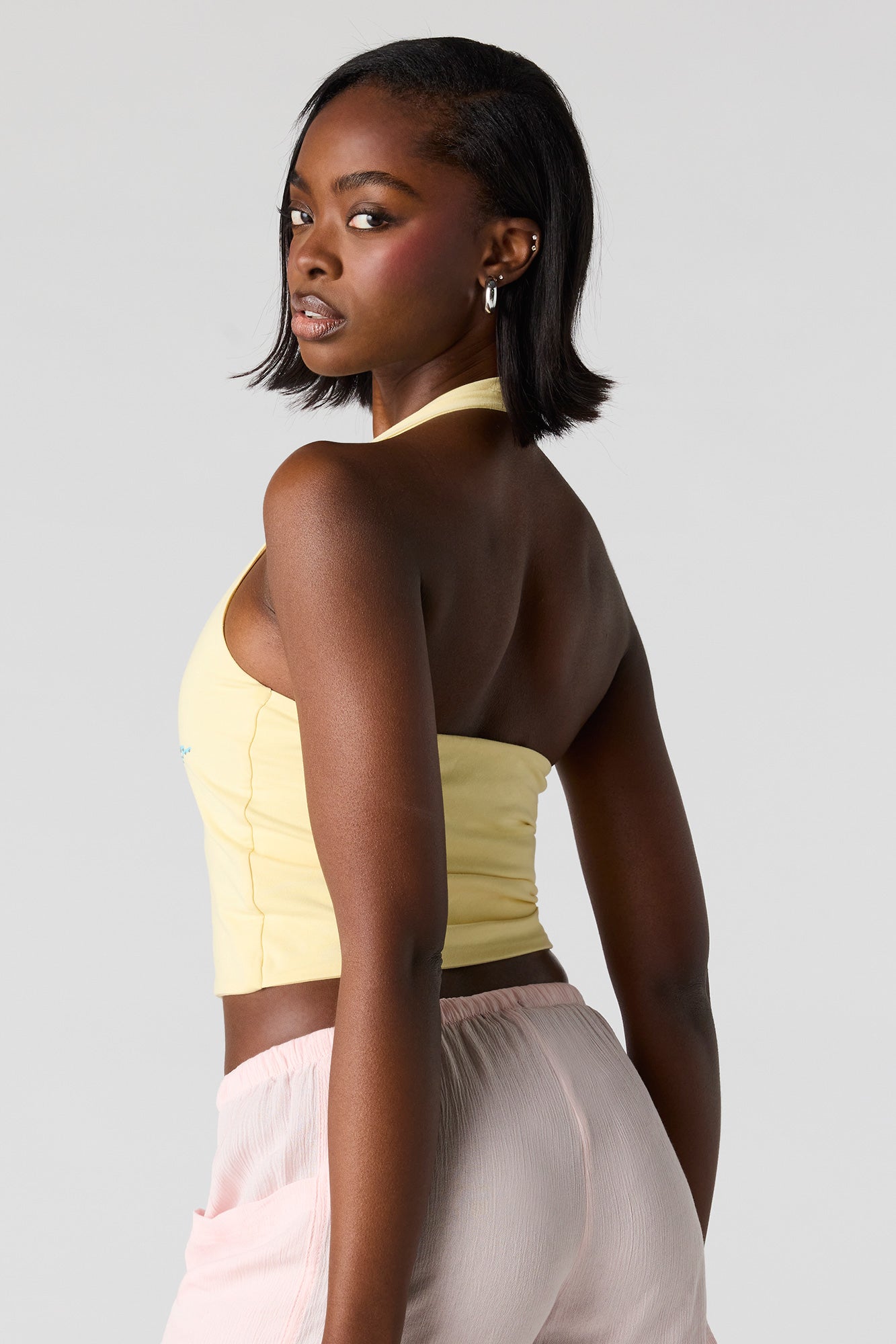 Graphic Halter Top