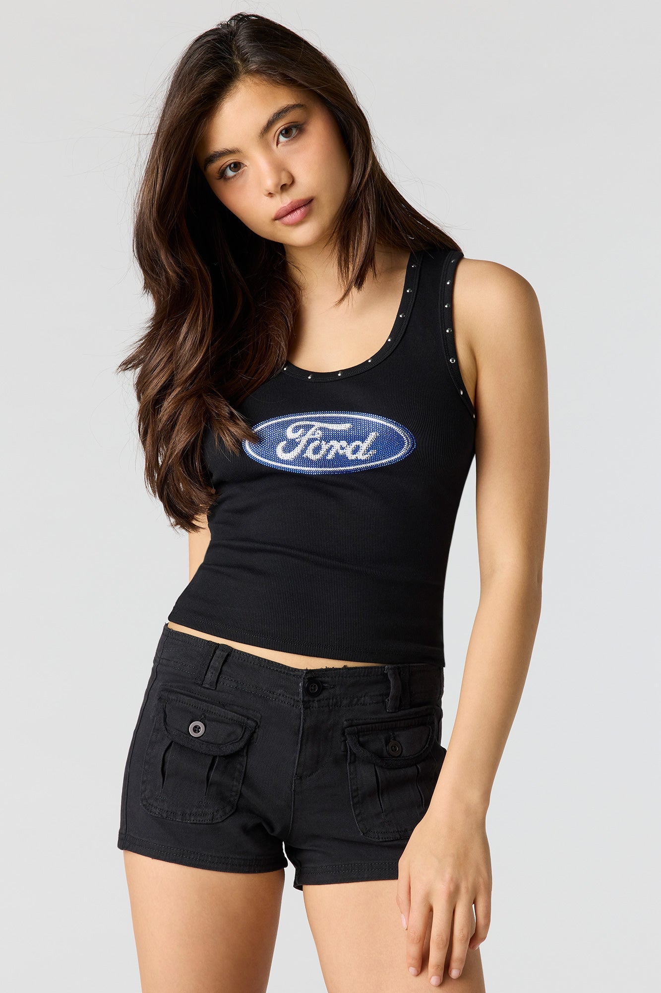 Ford Rhinestone Studded Tank