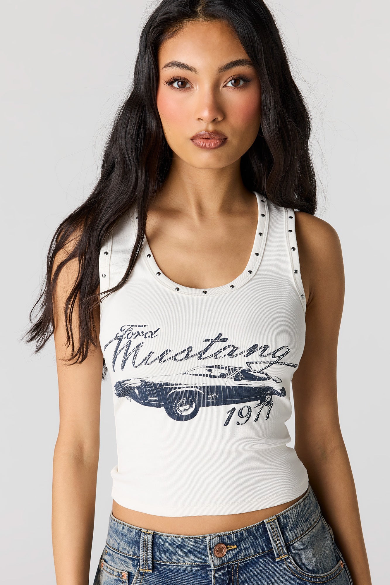 Ford Rhinestone Studded Tank
