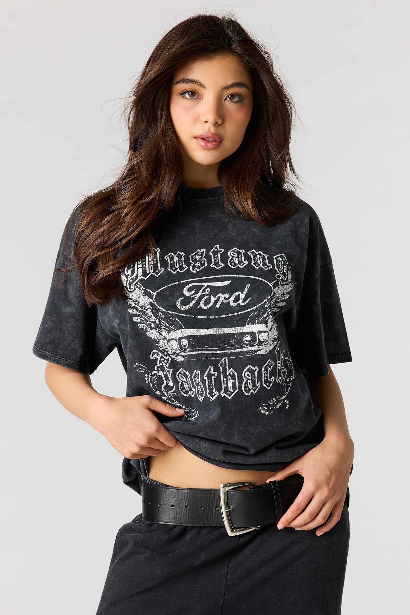 Ford Rhinestone Graphic T-Shirt