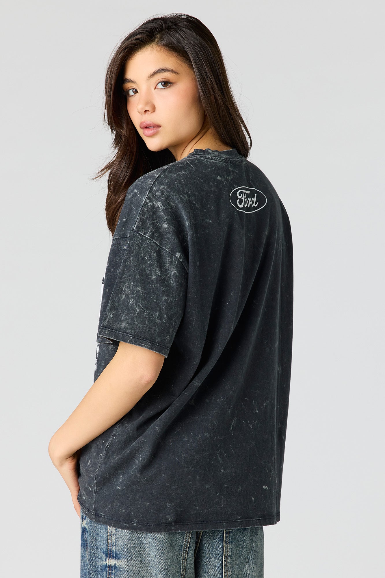 Ford Rhinestone Graphic T-Shirt
