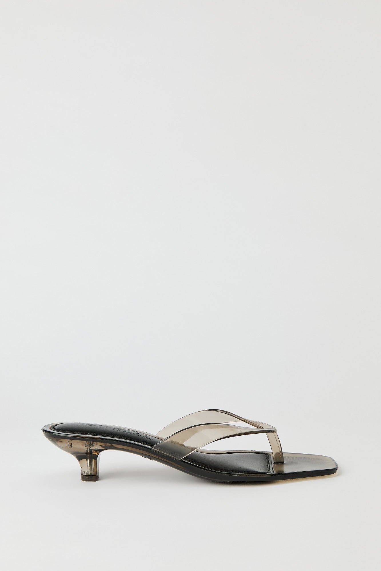 Jelly Thong Kitten Heel