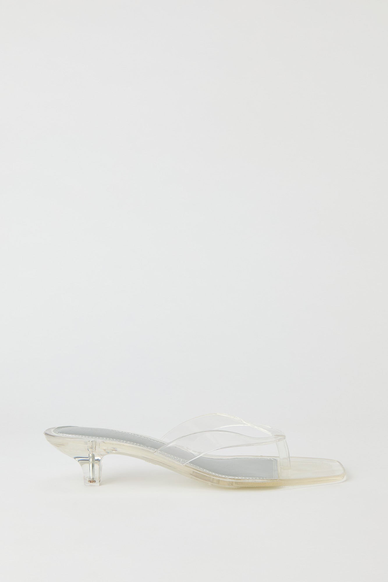 Jelly Thong Kitten Heel