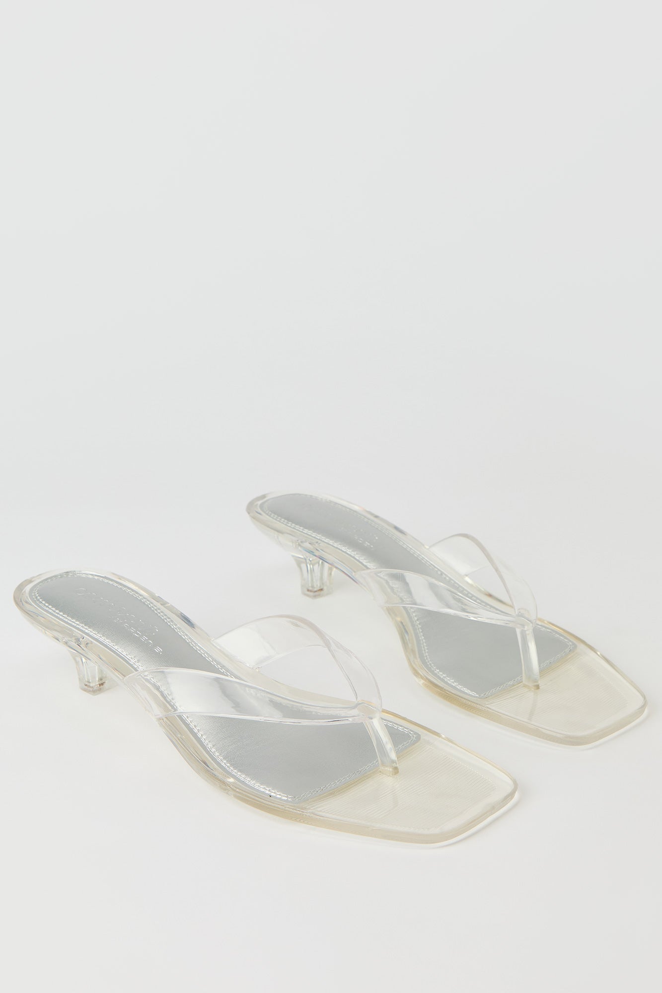Jelly Thong Kitten Heel