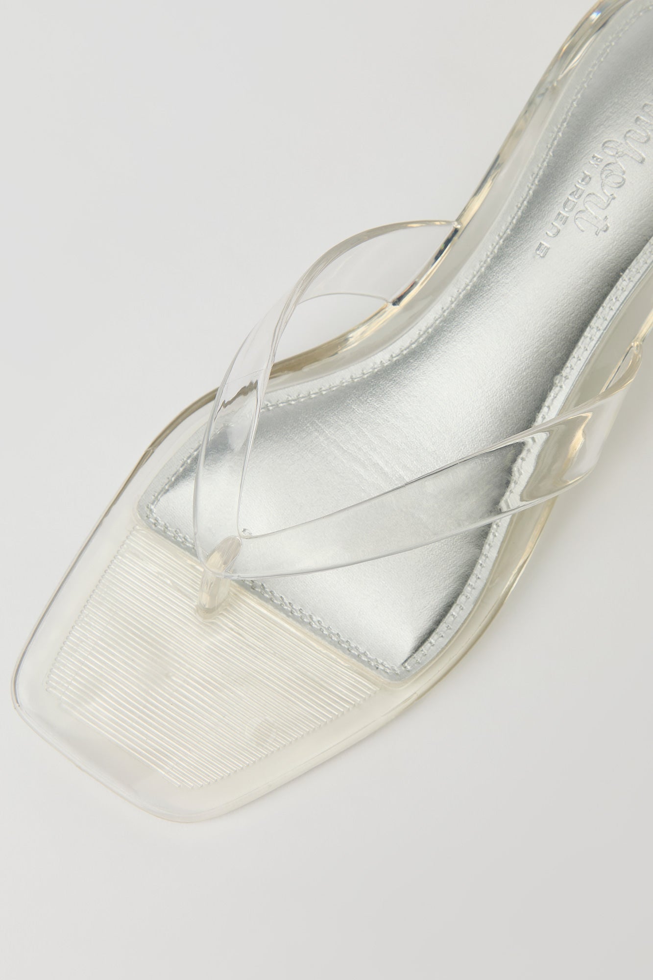Jelly Thong Kitten Heel