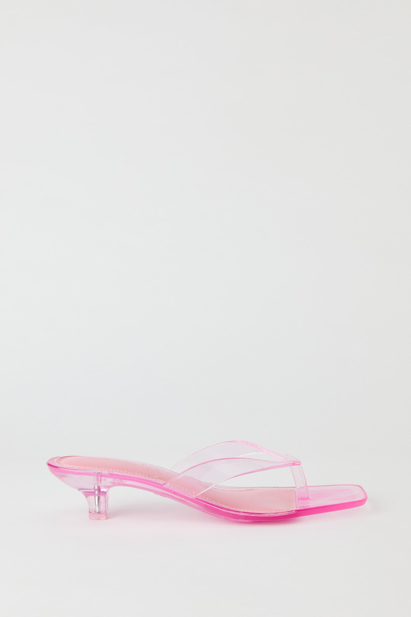 Jelly Thong Kitten Heel