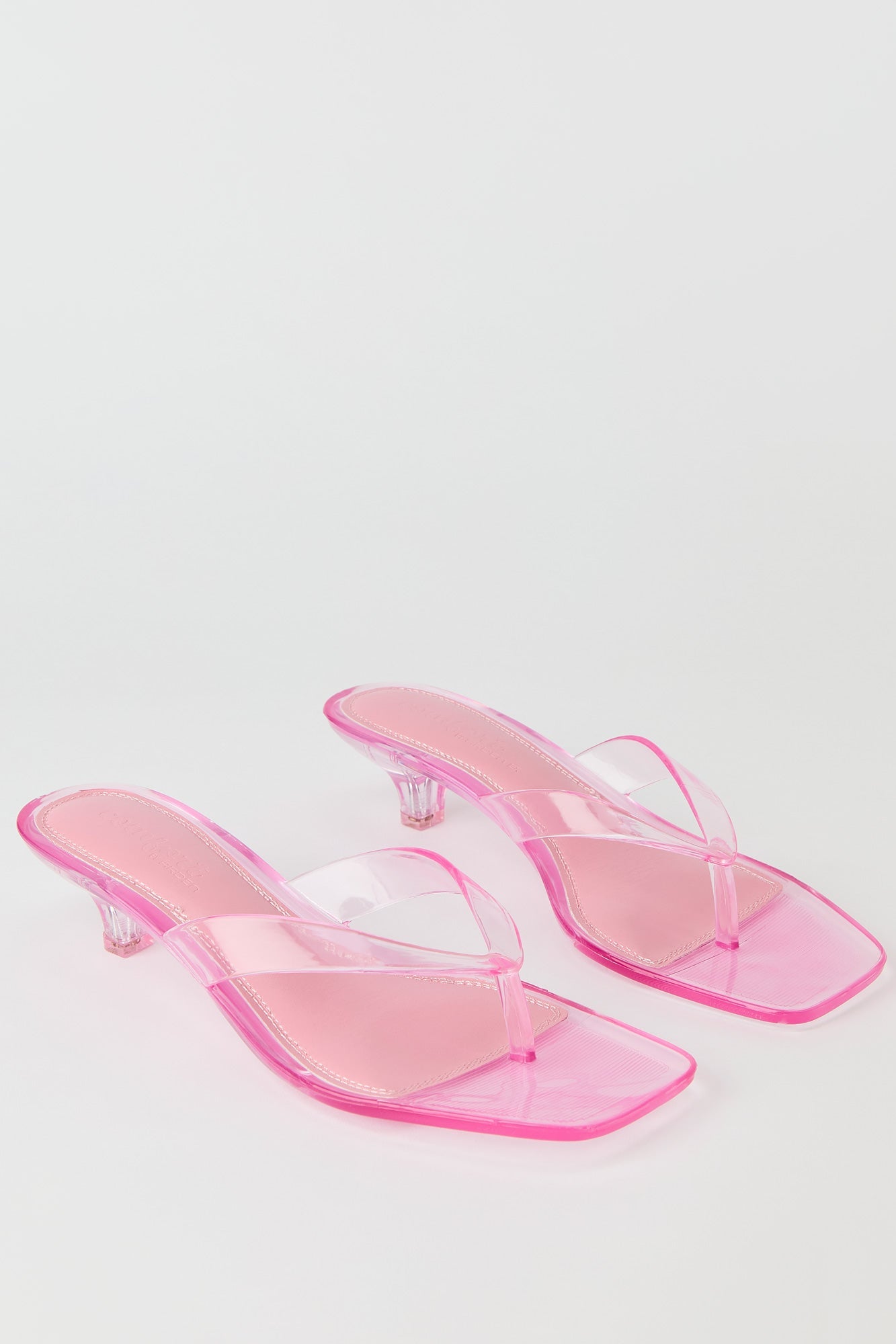 Jelly Thong Kitten Heel