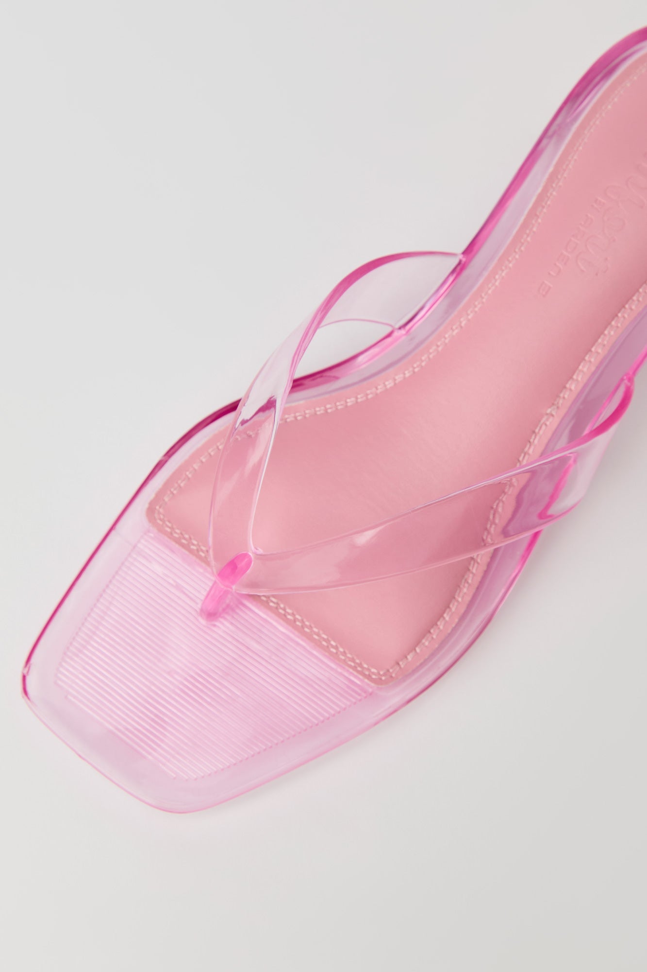Jelly Thong Kitten Heel