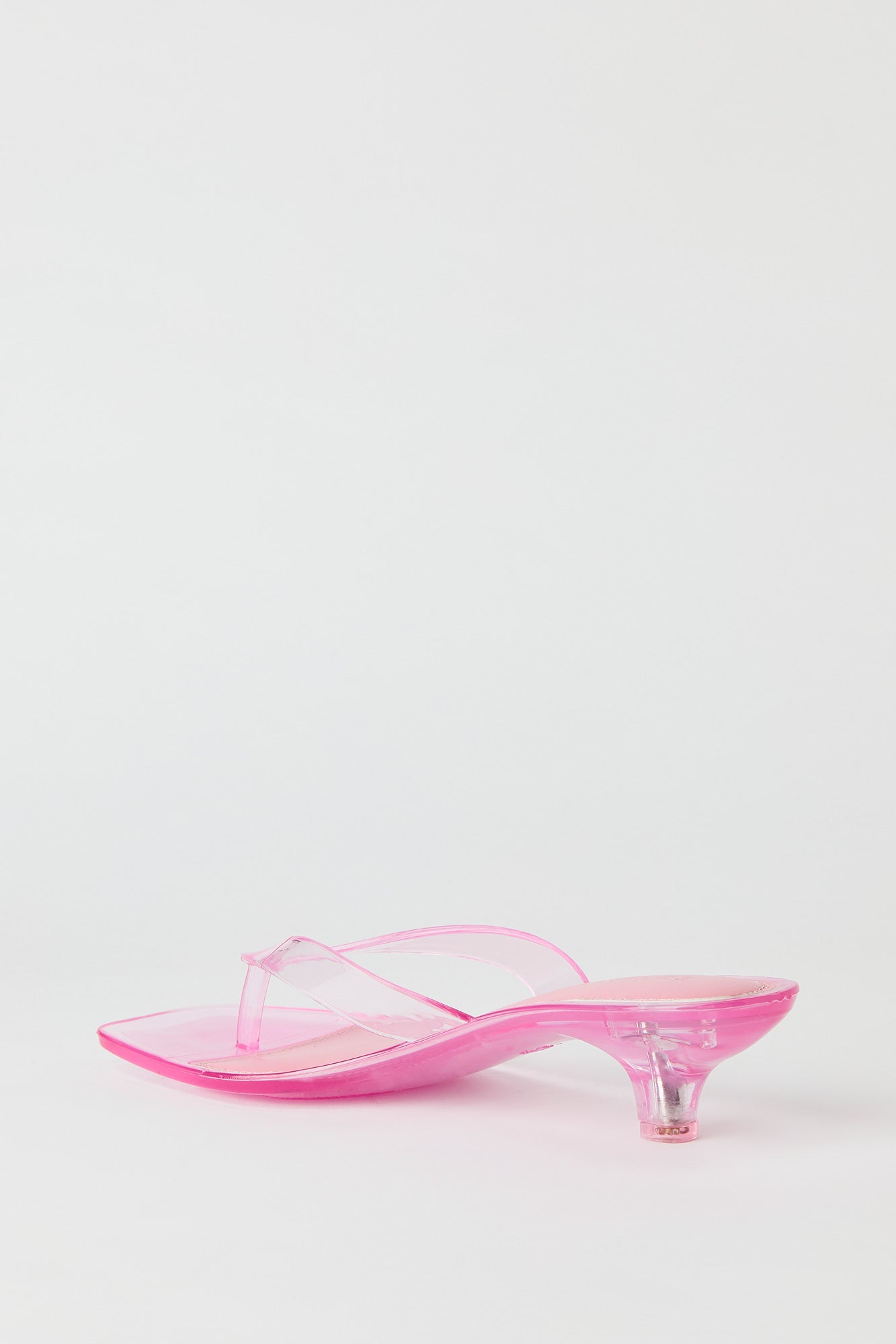 Jelly Thong Kitten Heel
