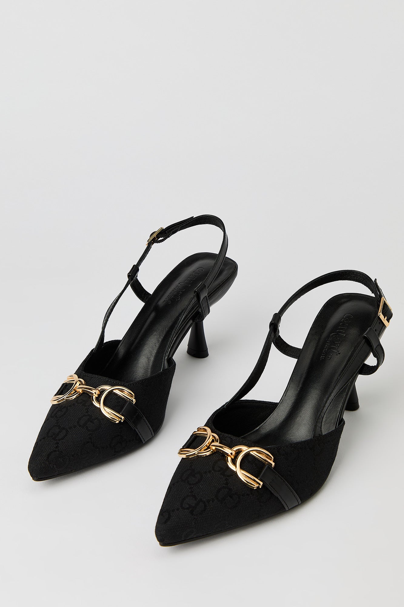 Status Print Pointy Kitten Heel