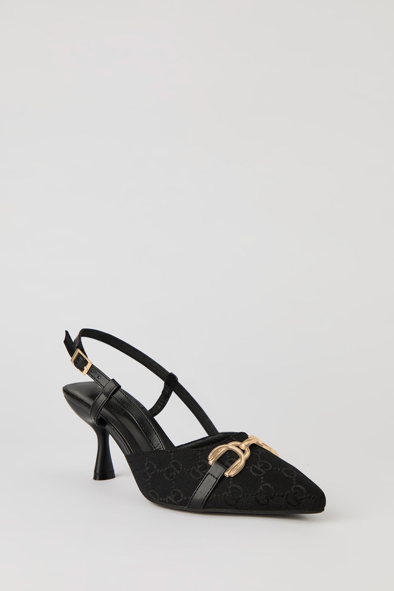 Status Print Pointy Kitten Heel