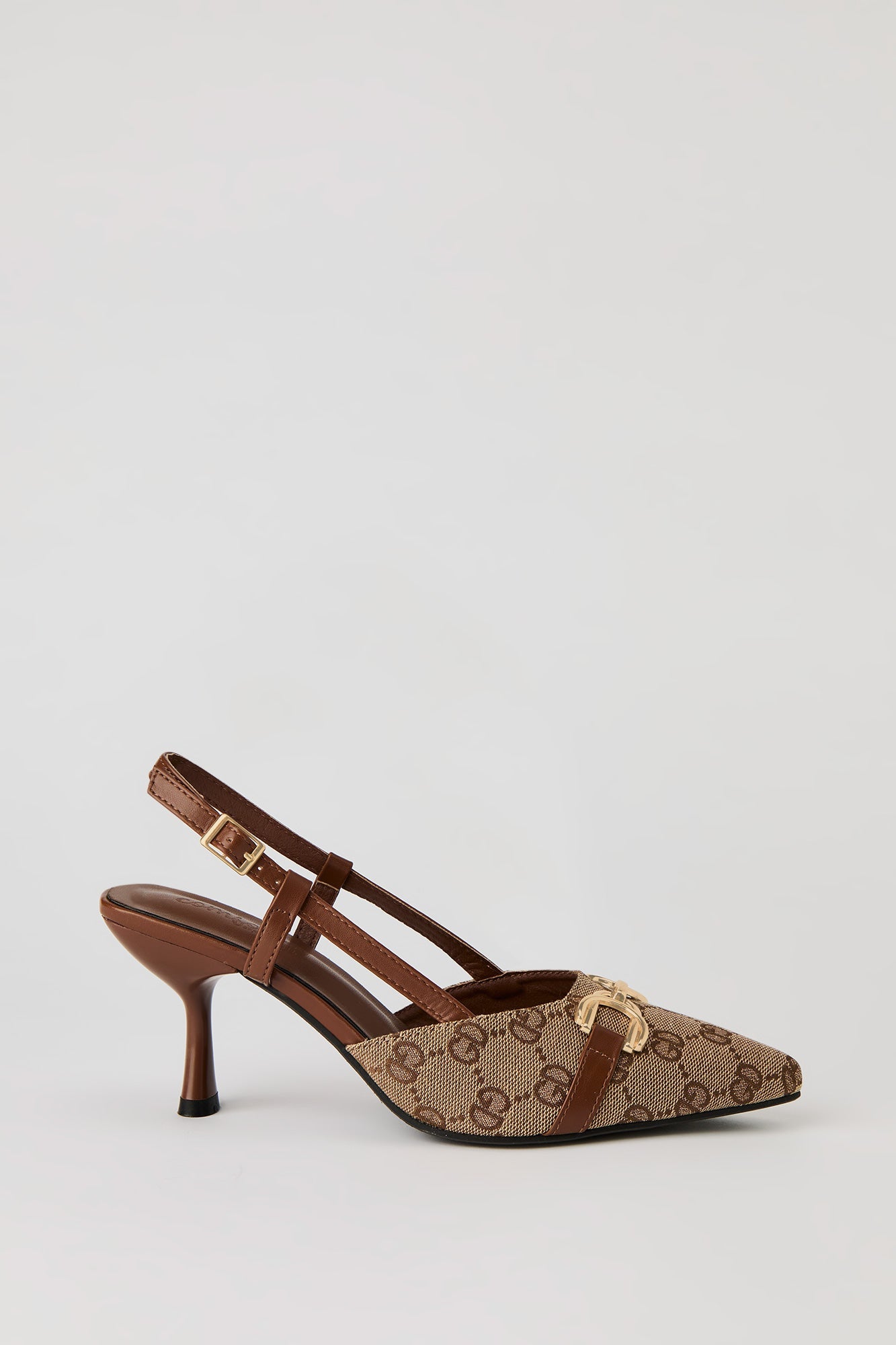 Status Print Pointy Kitten Heel