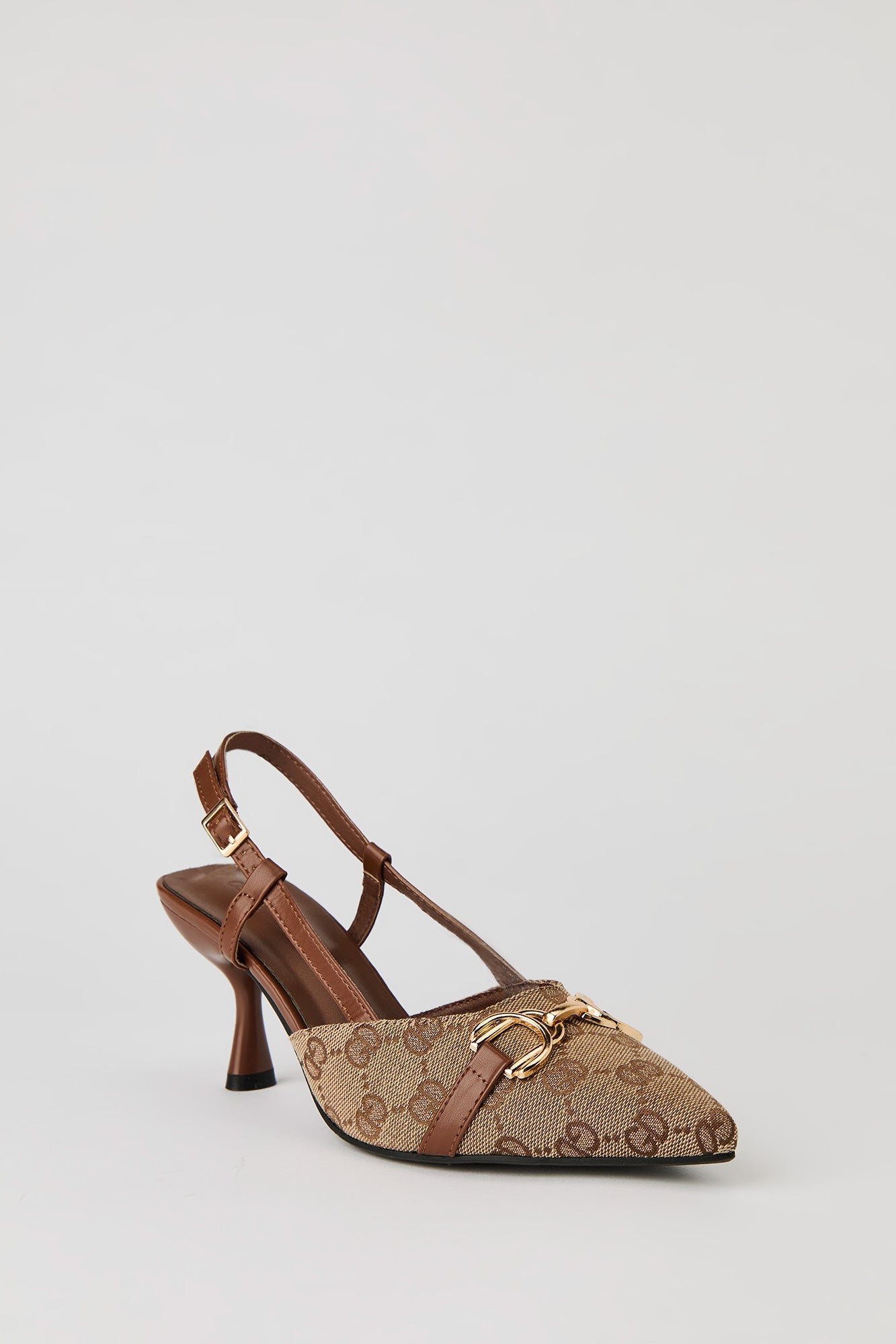 Status Print Pointy Kitten Heel
