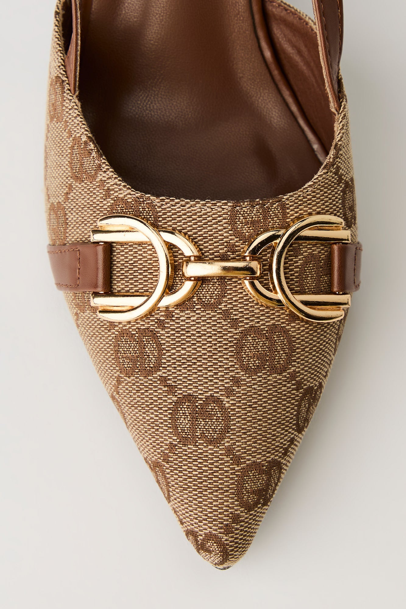 Status Print Pointy Kitten Heel
