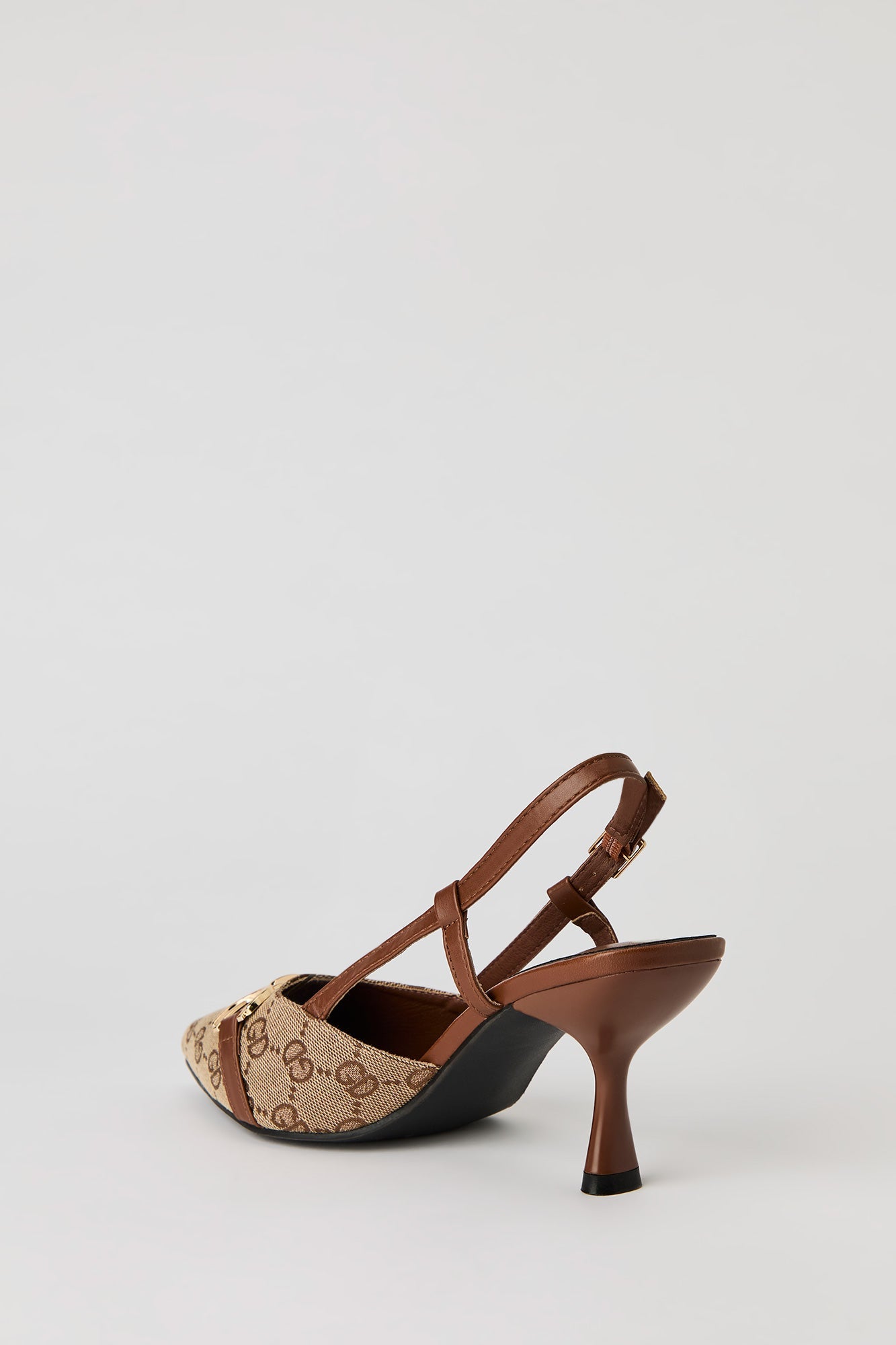Status Print Pointy Kitten Heel