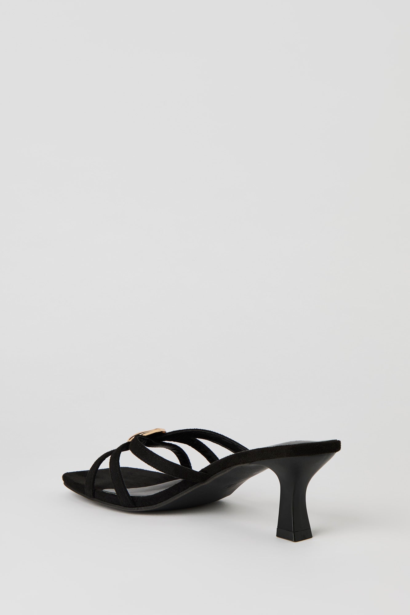 Metal Detail Strappy Kitten Heel