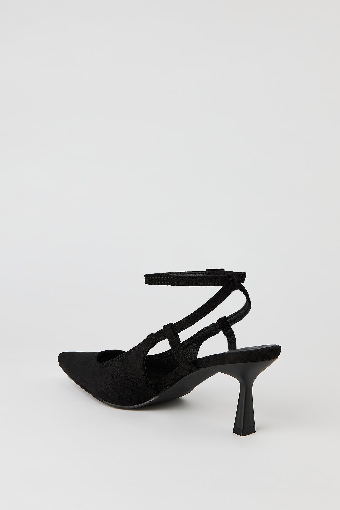 Faux Suede Slingback Kitten Heel