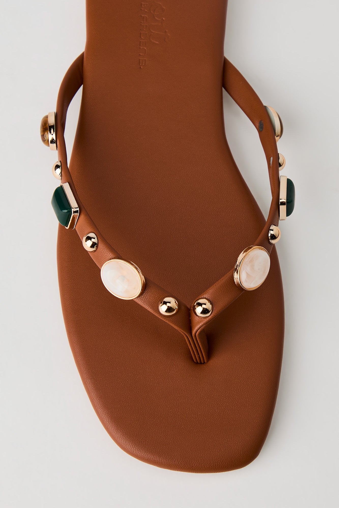Stone Bead Thong Sandal