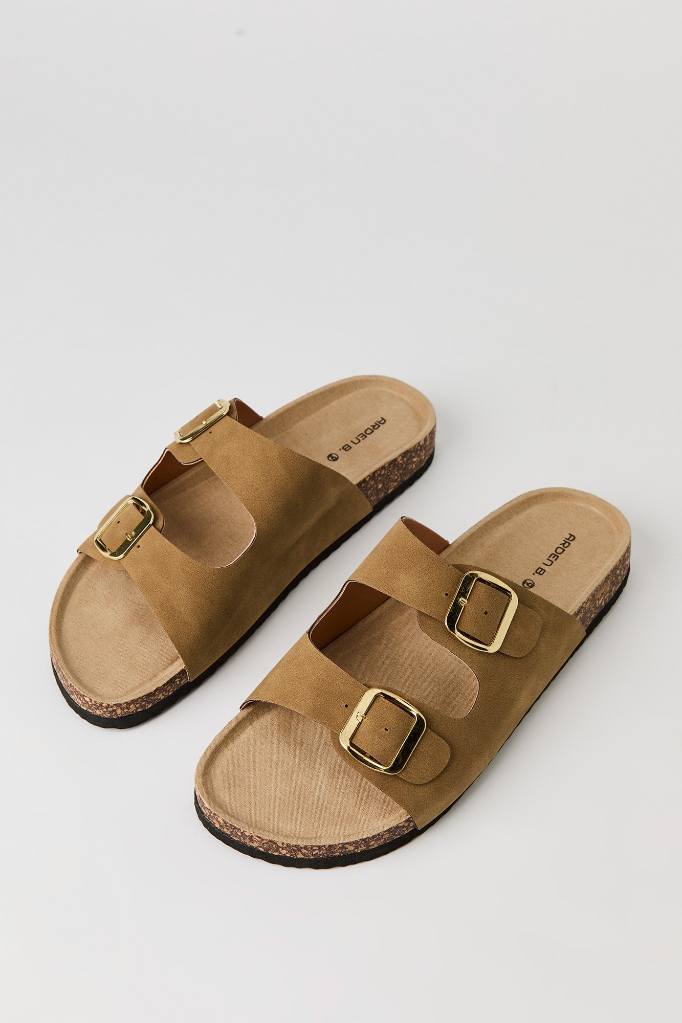Double Buckle Cork Sandal