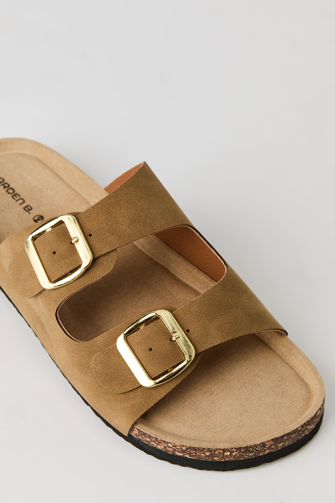 Double Buckle Cork Sandal