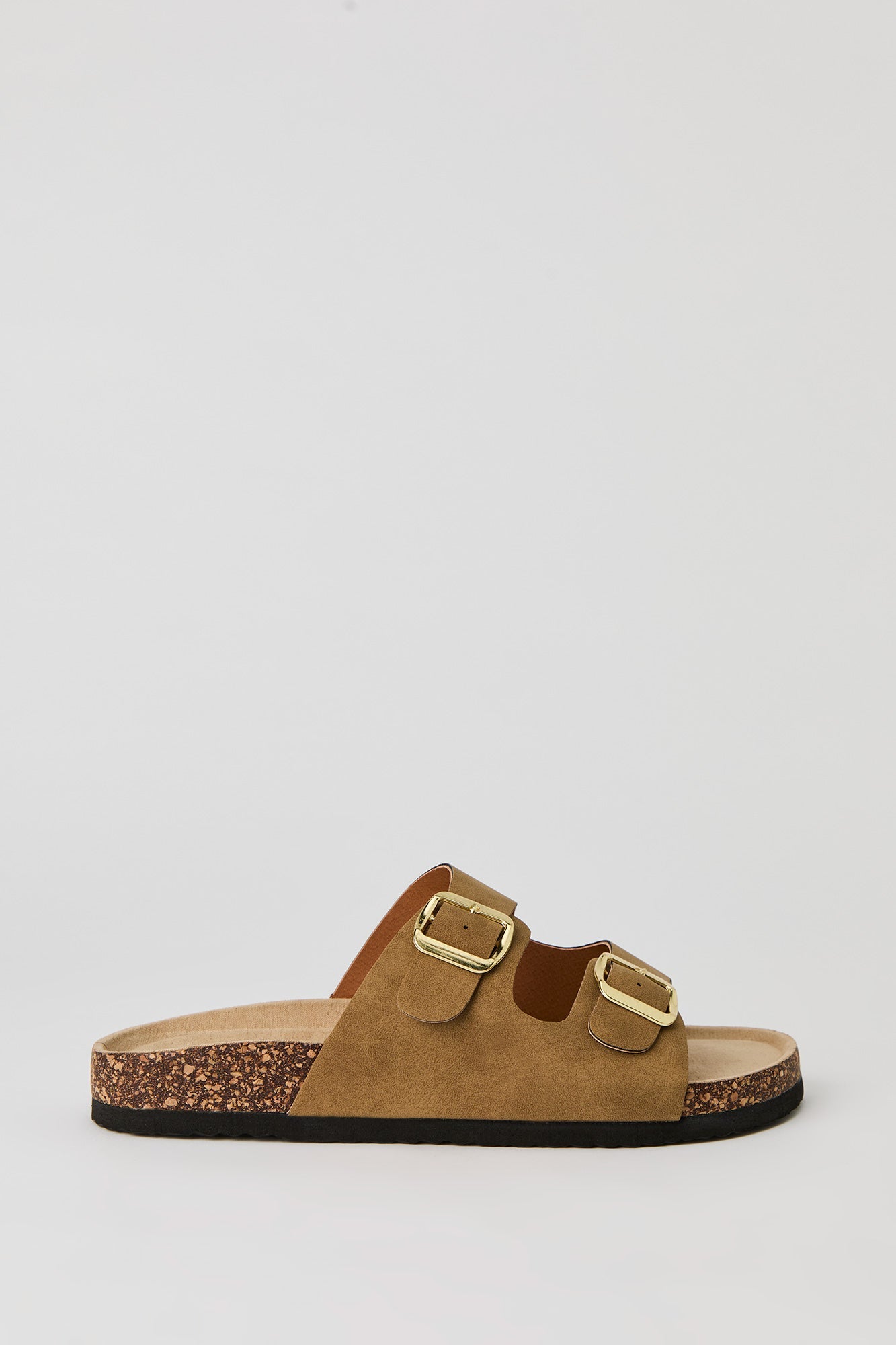 Double Buckle Cork Sandal