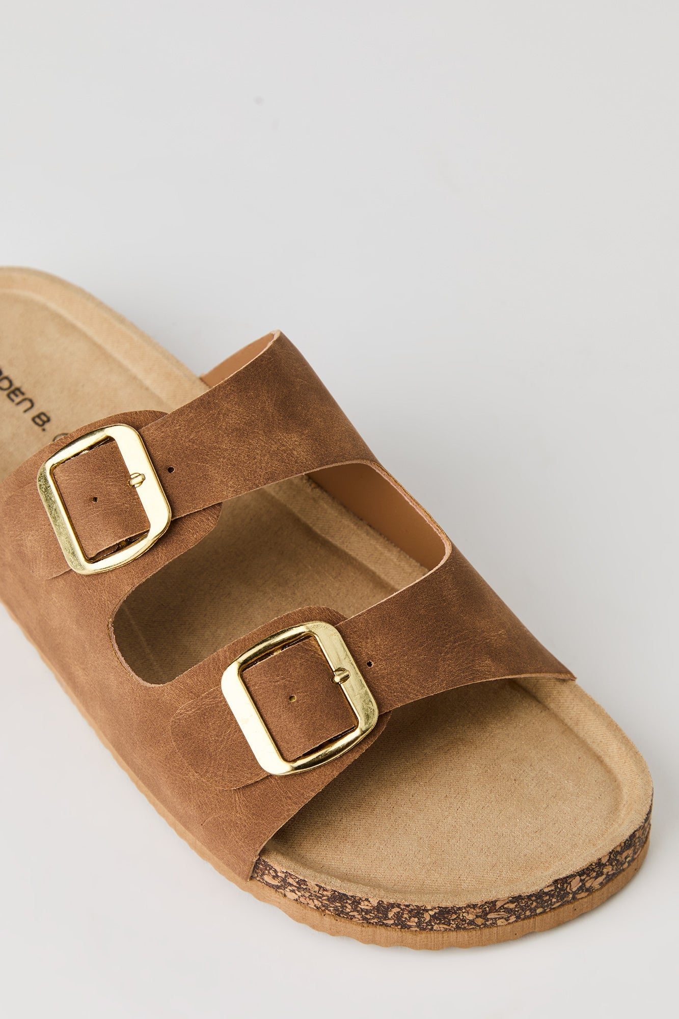 Double Buckle Cork Sandal