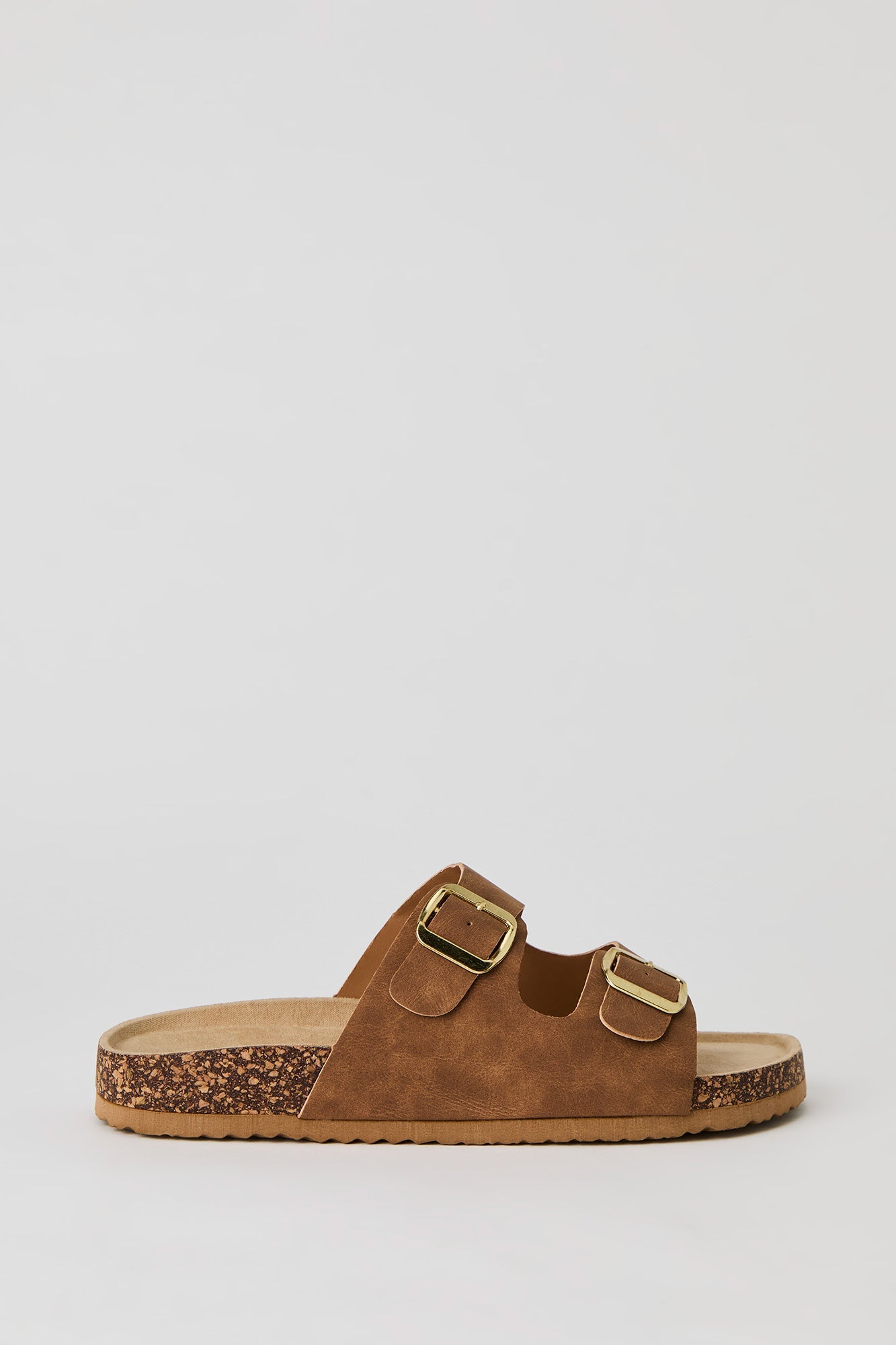 Double Buckle Cork Sandal