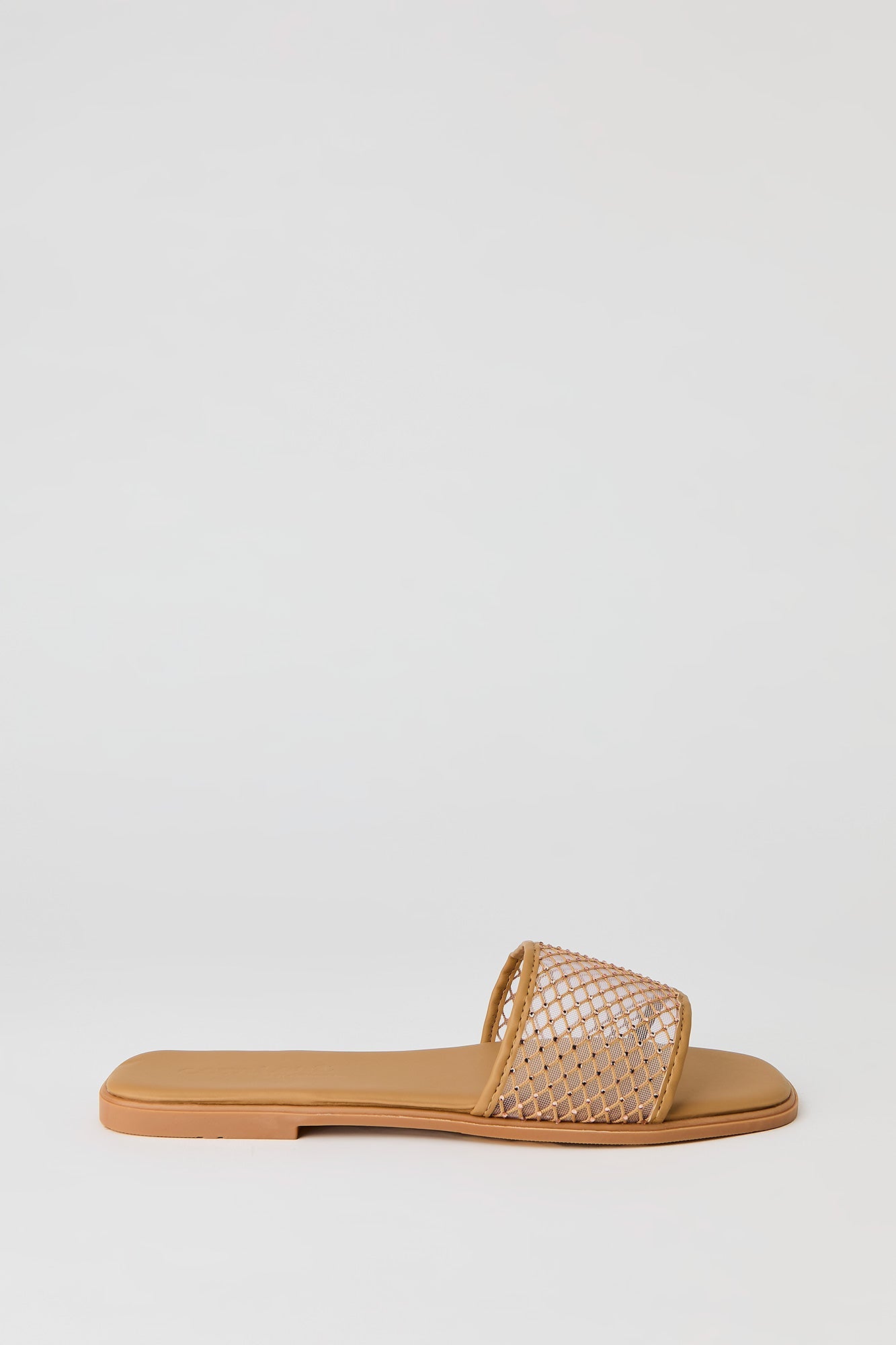 Rhinestone Mesh Band Sandal