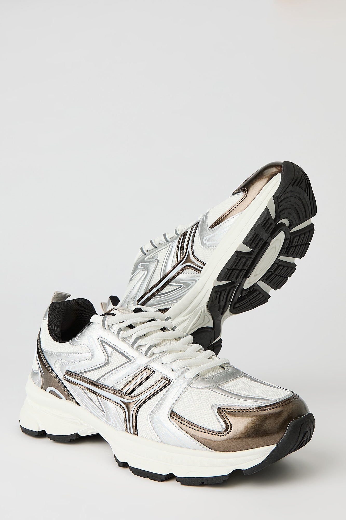 Metallic Trim Sneaker