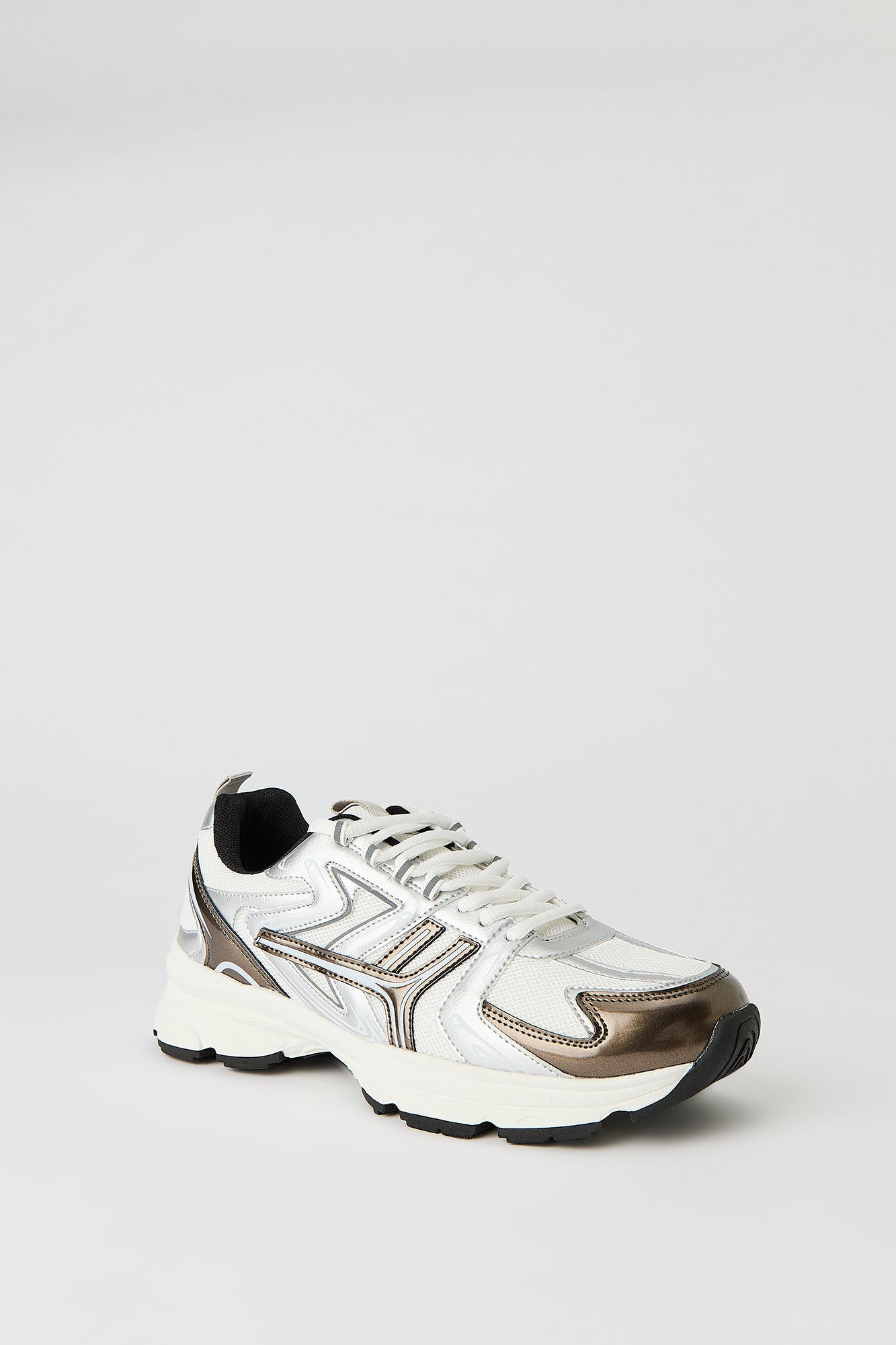 Metallic Trim Sneaker