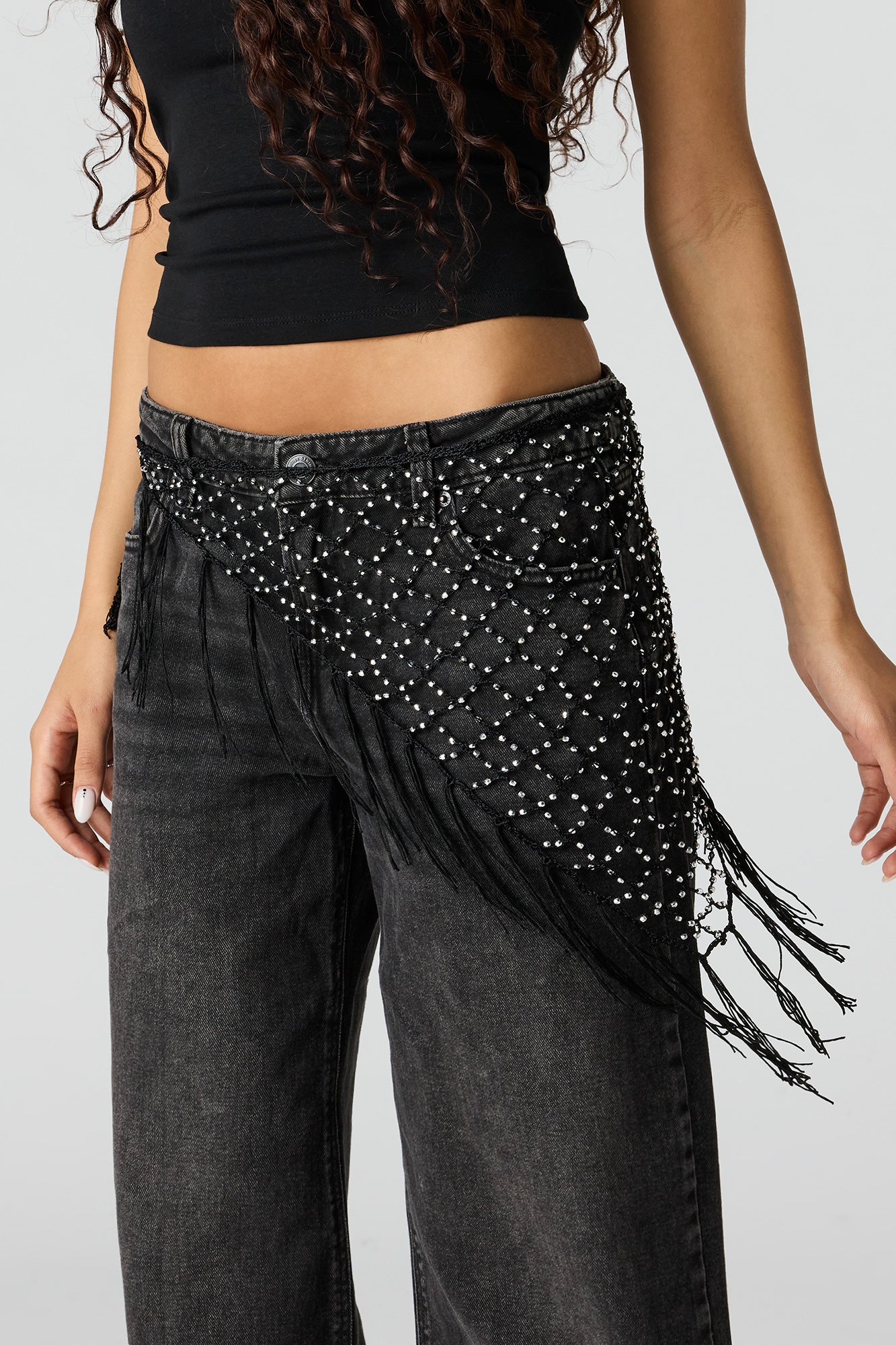 Fishnet Triangle Scarf