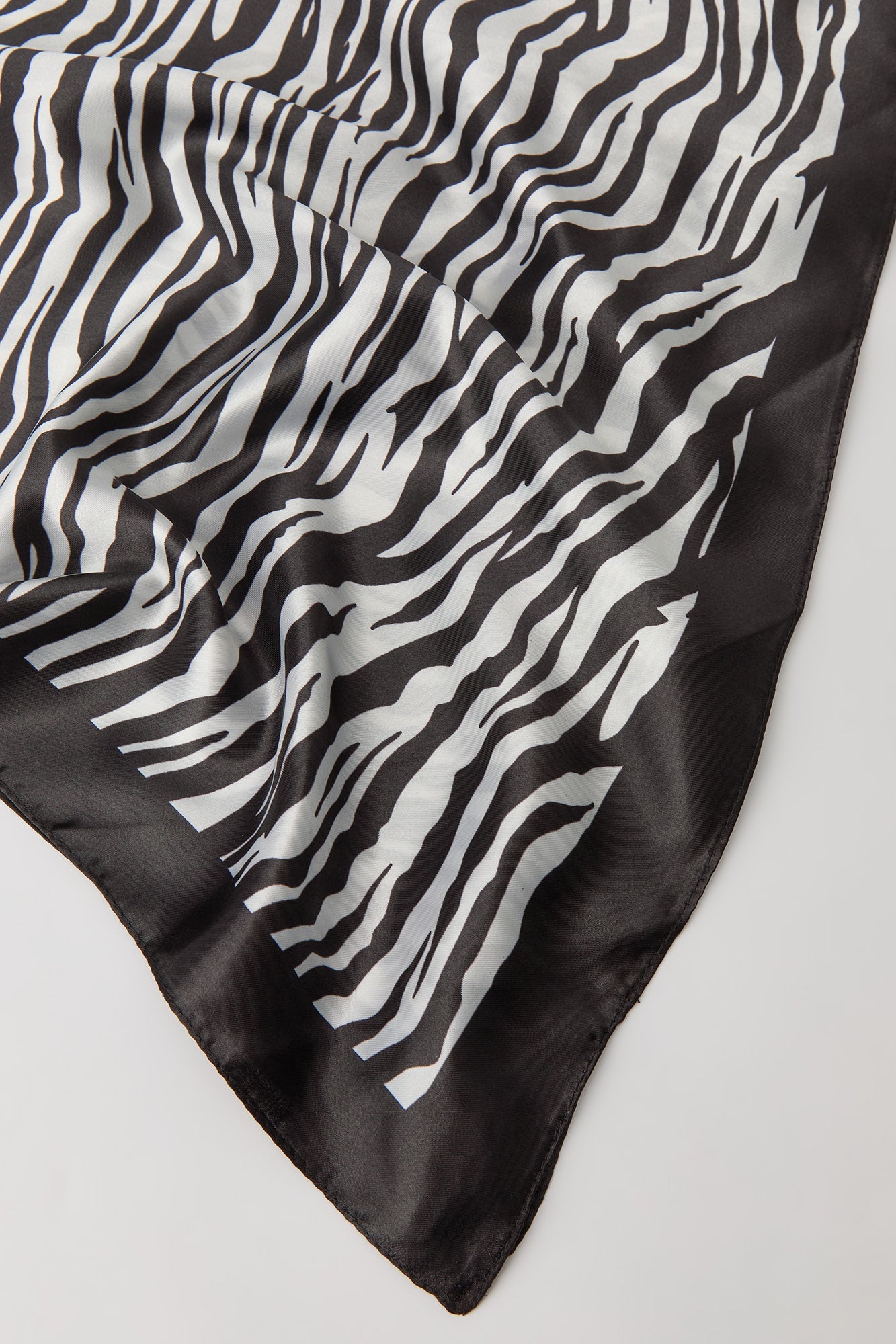 Animal Print Satin Scarf