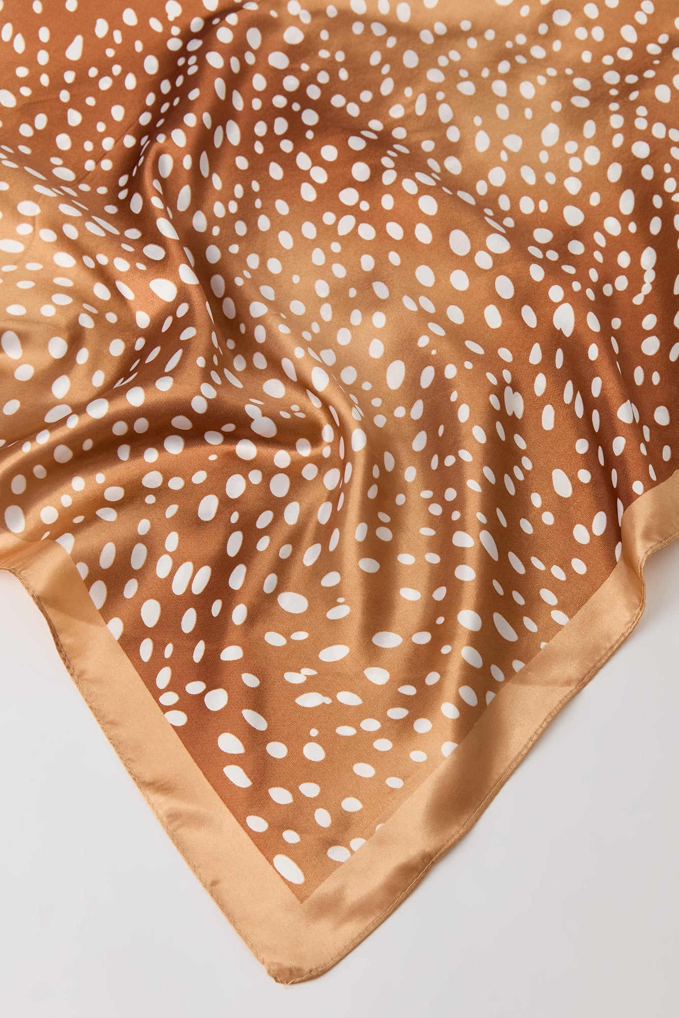 Animal Print Satin Scarf