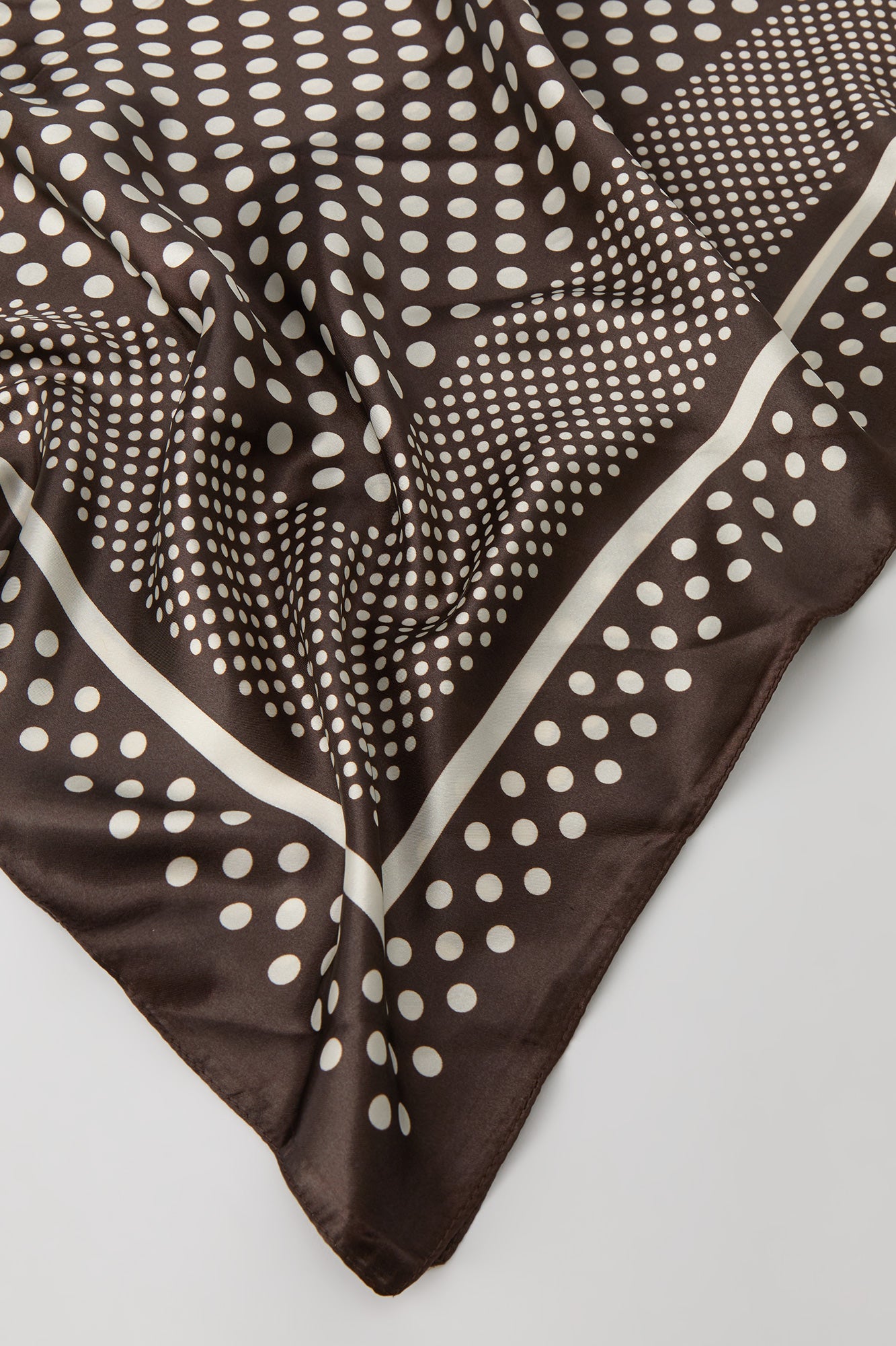 Polka Dot Satin Scarf