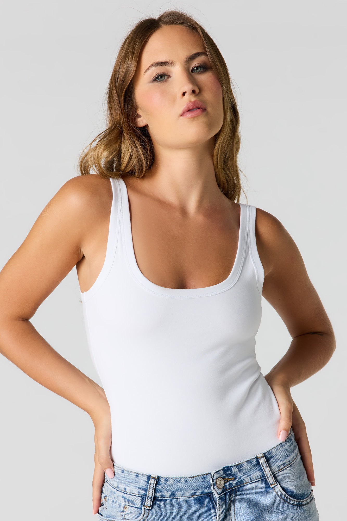 Soft Contour Scoop Neck Bodysuit