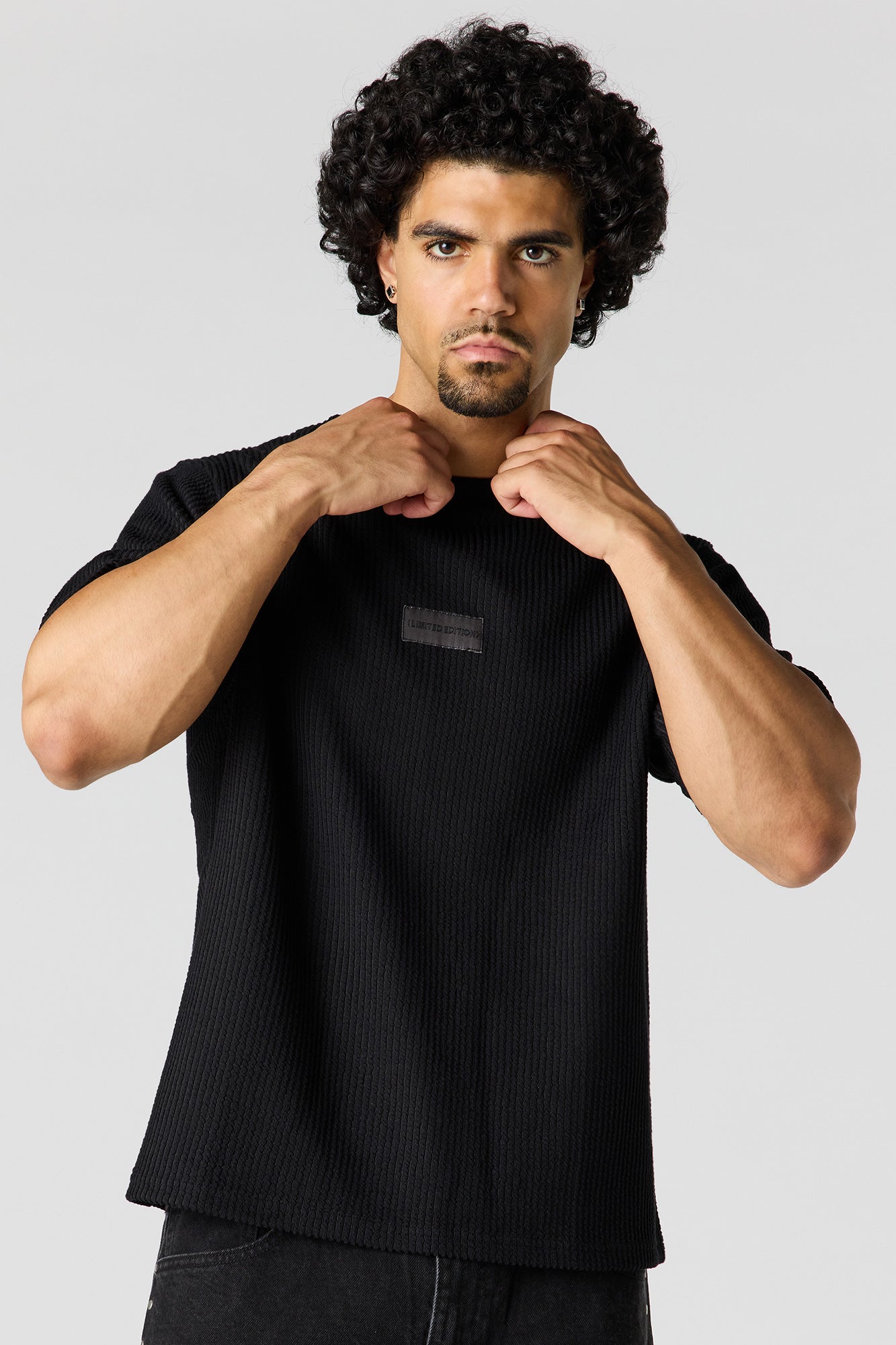 Textured Patch T-Shirt