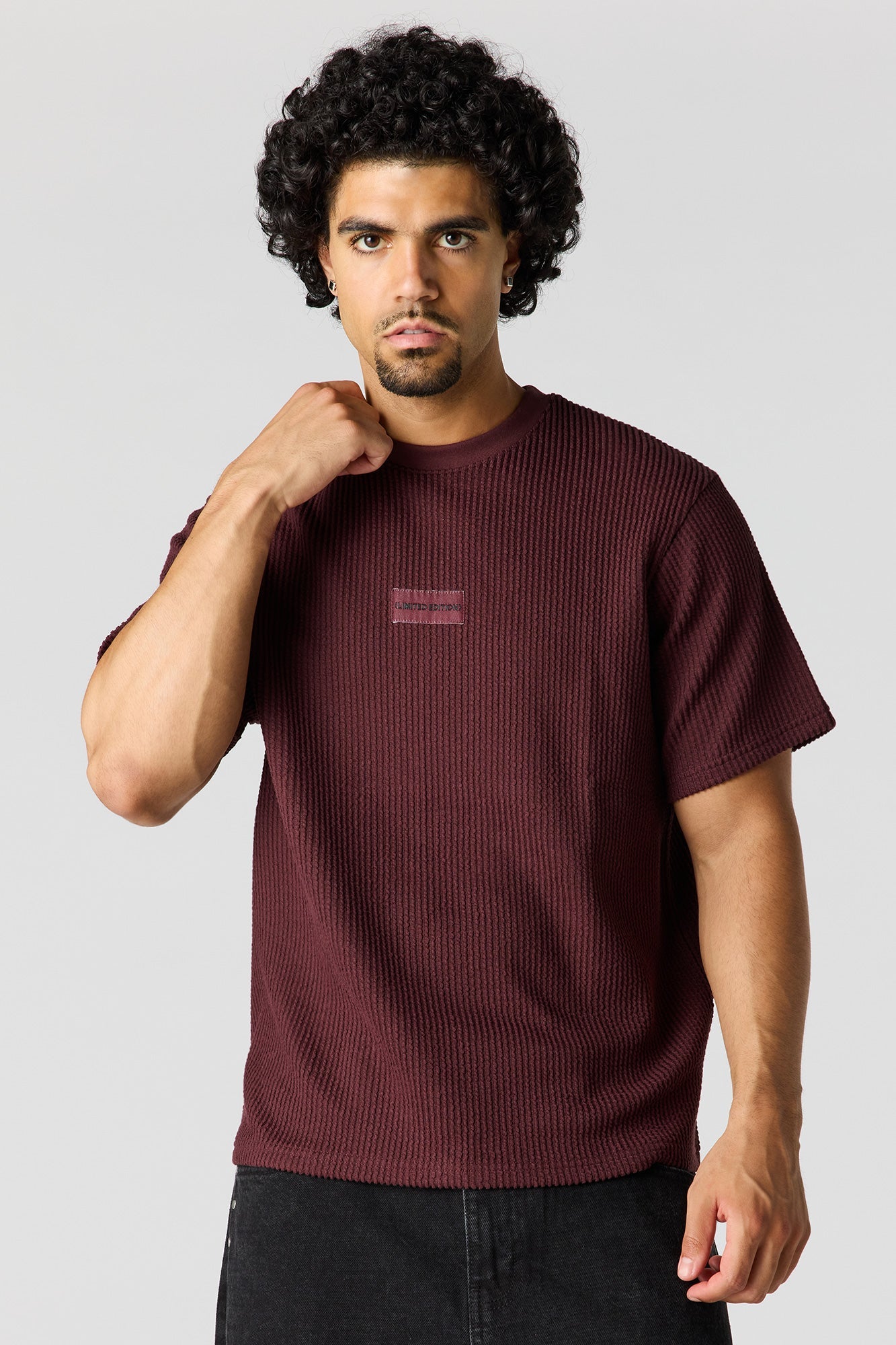 Textured Patch T-Shirt